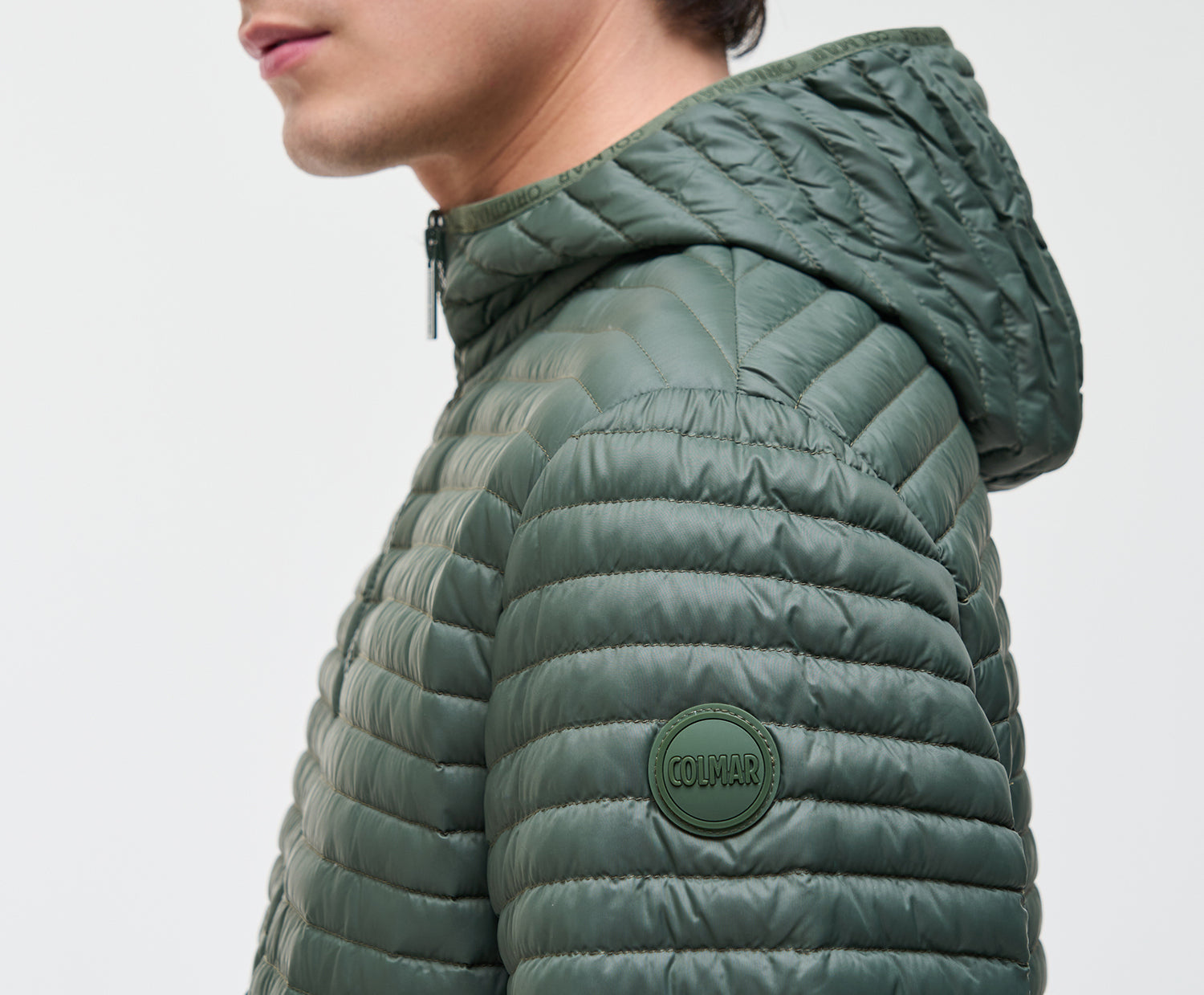 COLMAR Giacca Uomo REPUNK Packable Cappuccio-Verde Jeep