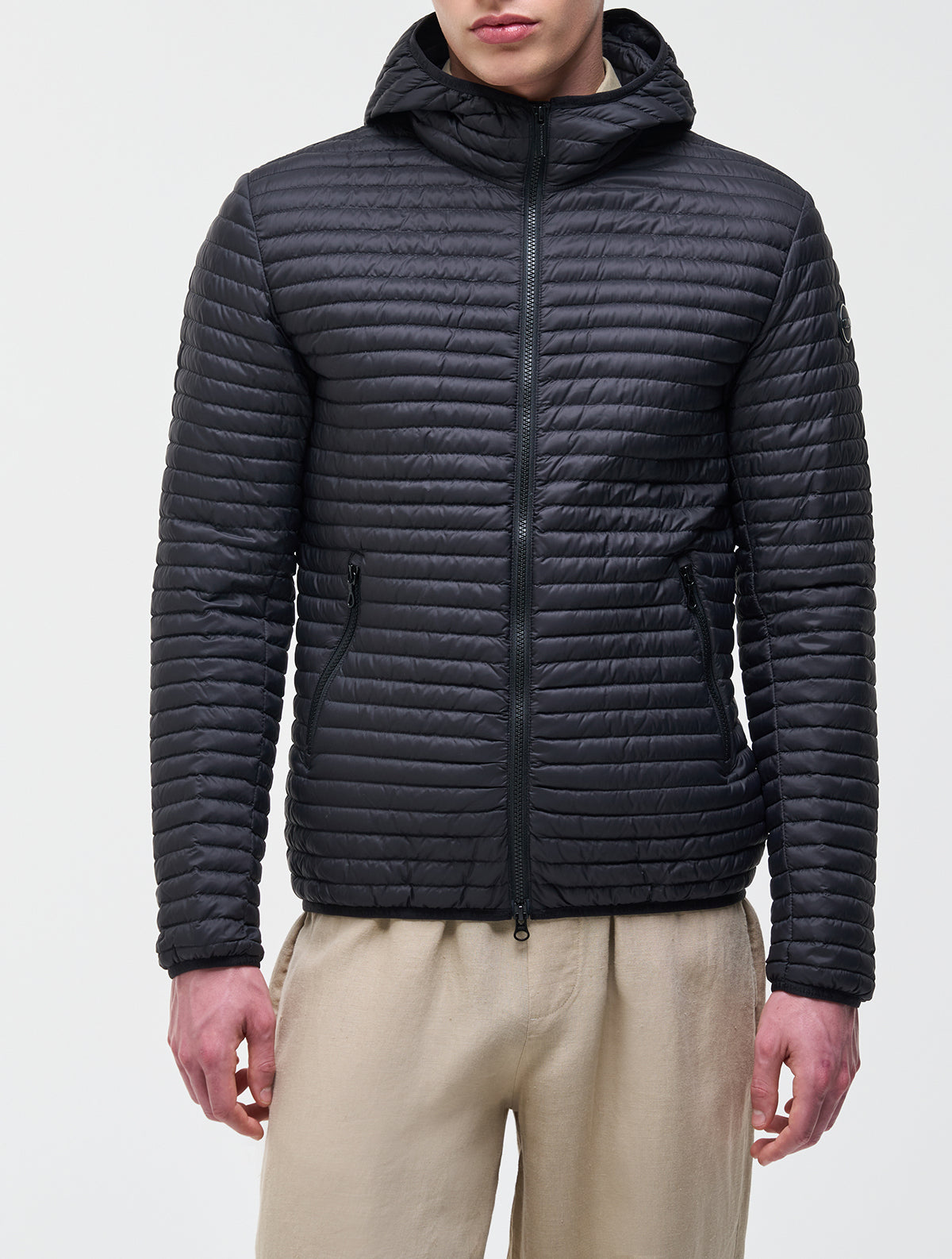 COLMAR Giacca Uomo REPUNK Packable Cappuccio-Nero