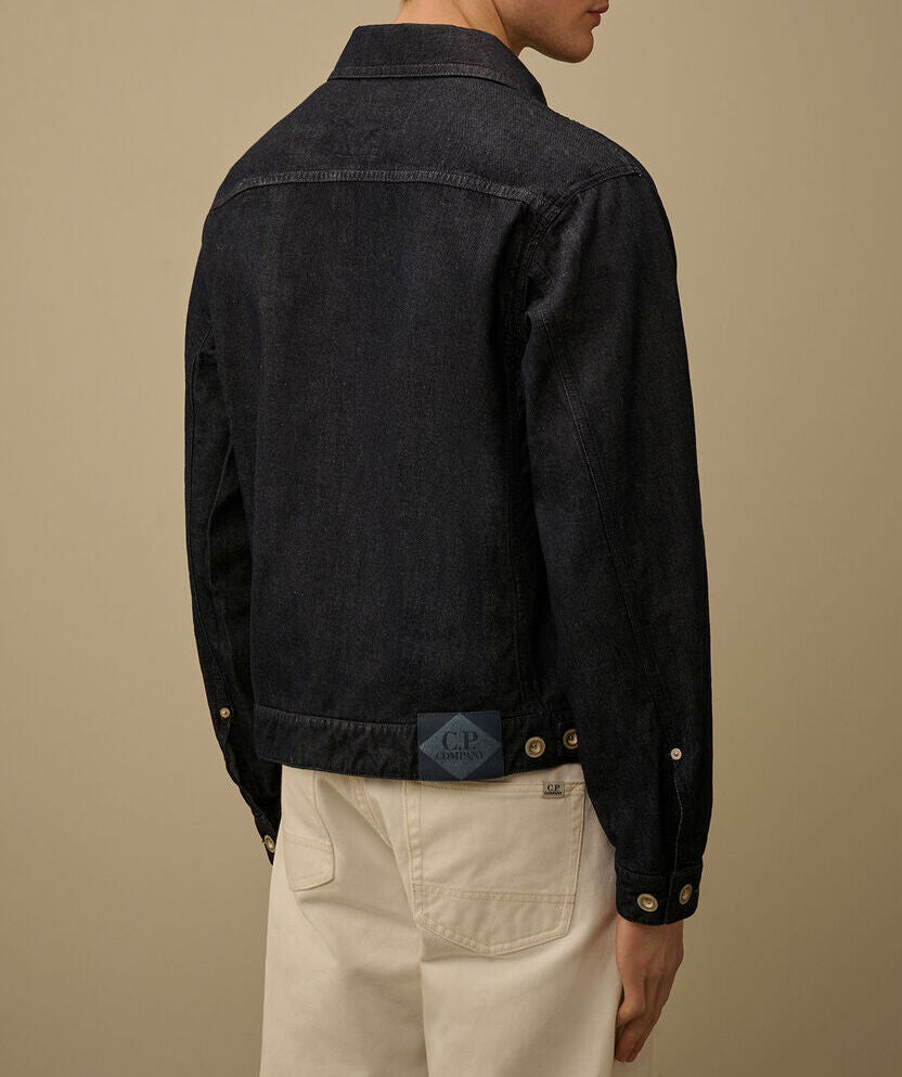 C.P. COMPANY Giacca Uomo 3/1 Zip Denim-Blue