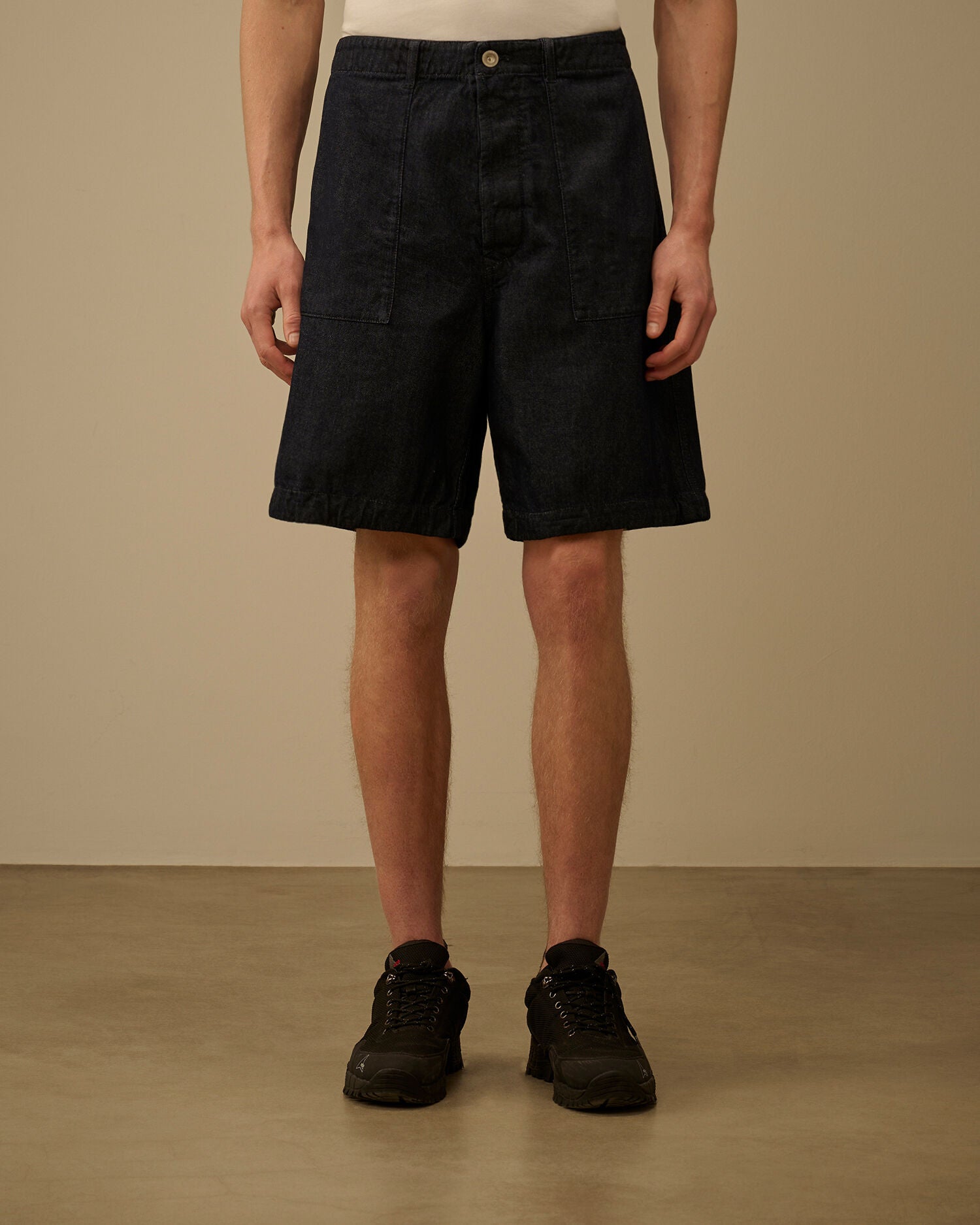 C.P. COMPANY Bermuda Uomo 3/1 Denim-Blue