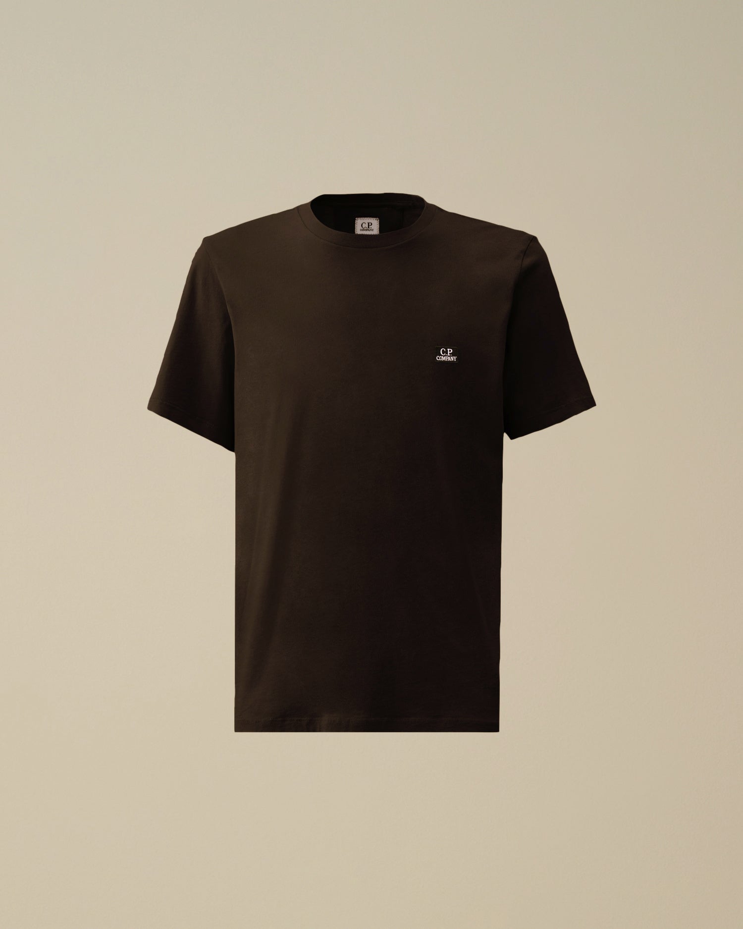 C.P. COMPANY T-shirt Uomo 30/1 Jersey Logo Patch-Black