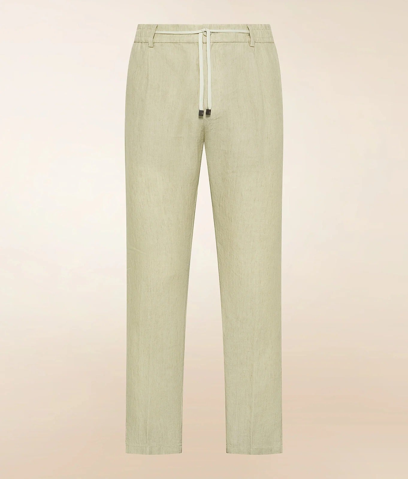 CRUNA Pantalone Uomo Mitte Lino Delavè-Ecru