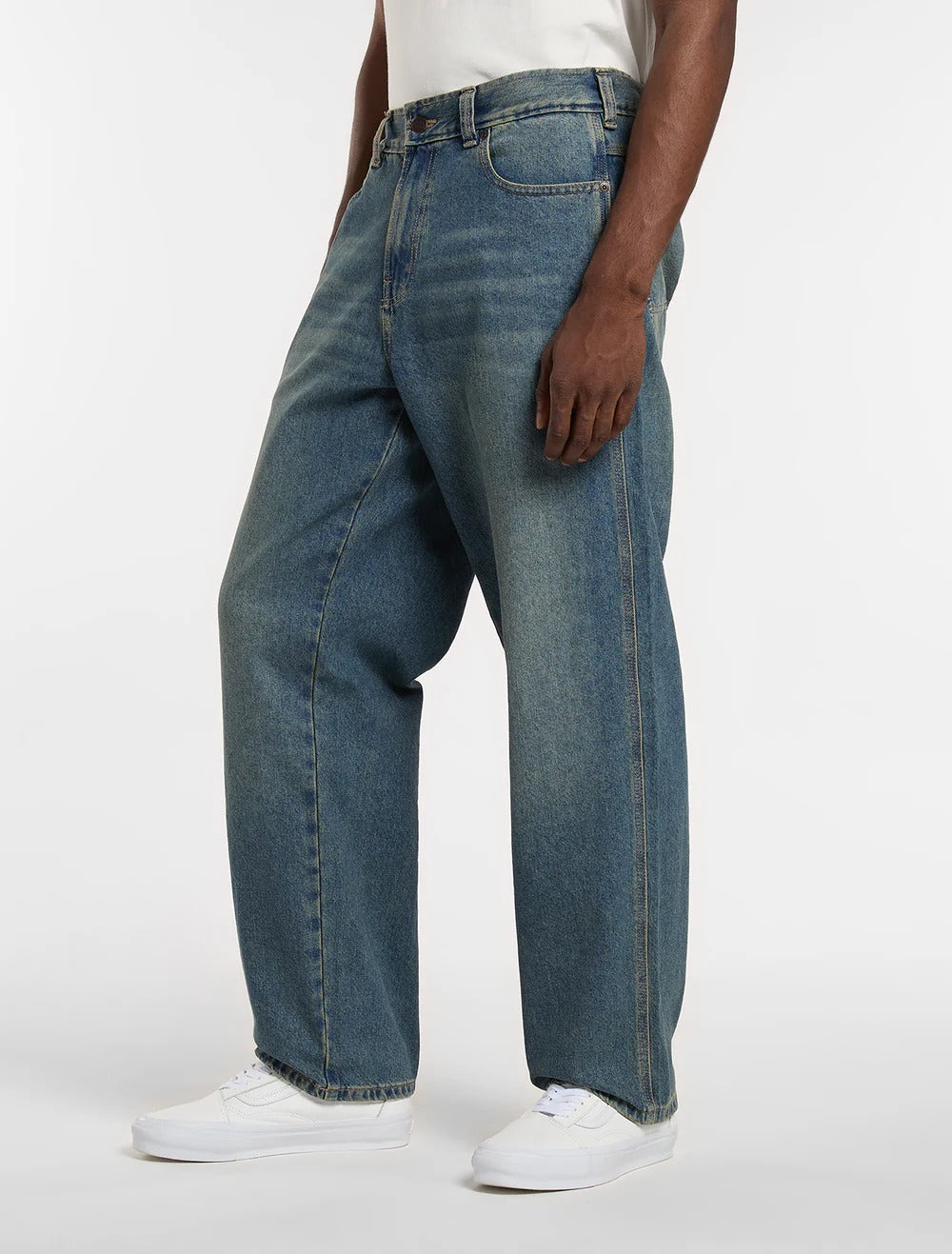 DICKIES Jeans Uomo Baggy TAPERED WORK 958-Blu Khaki