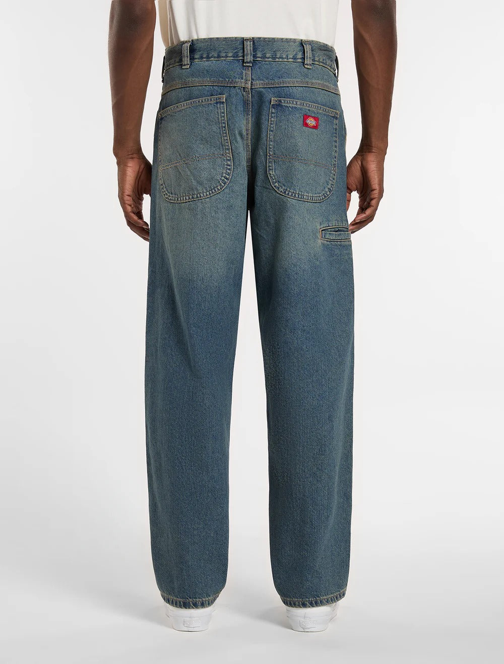 DICKIES Jeans Uomo Baggy TAPERED WORK 958-Blu Khaki