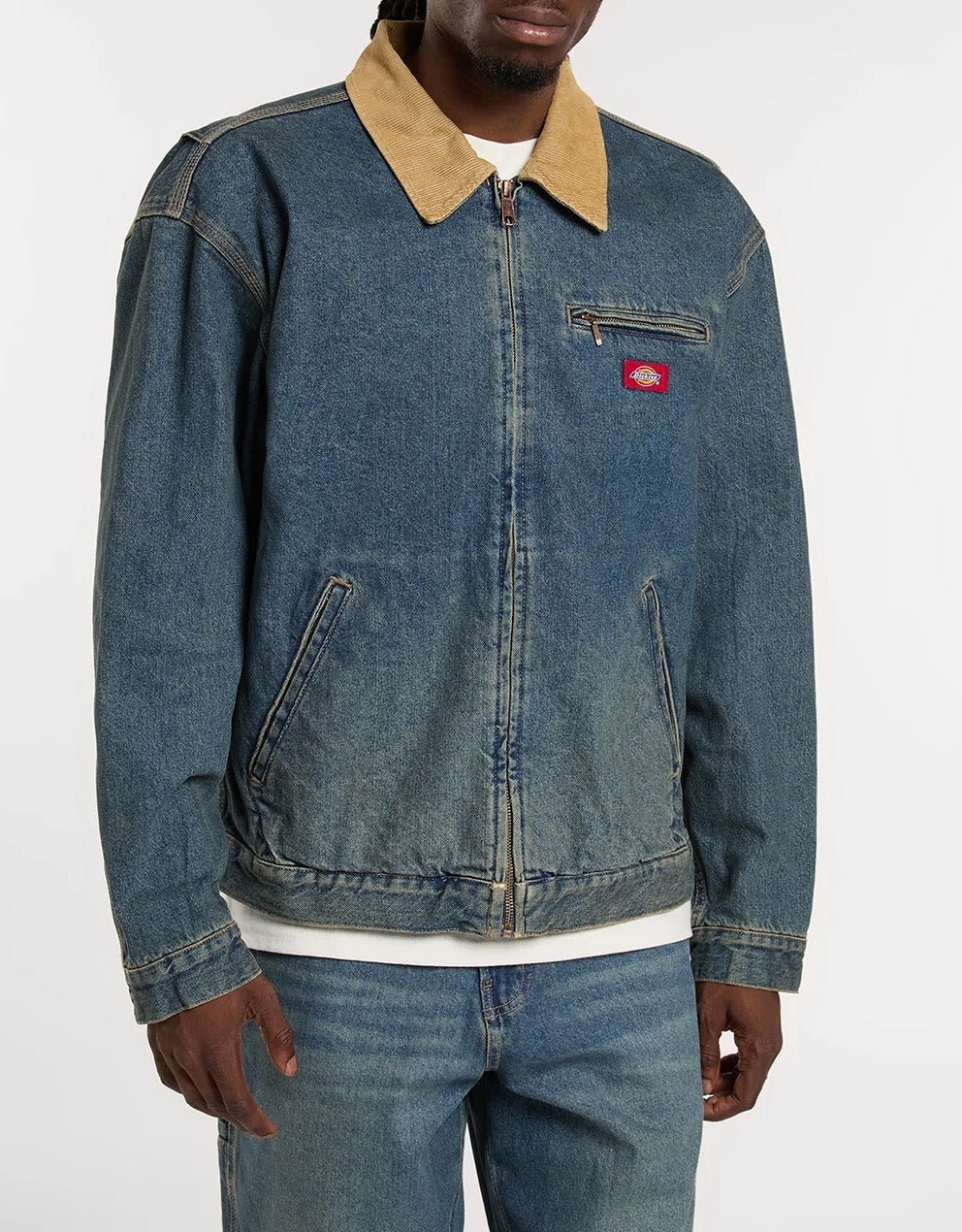 DICKIES Giacca Uomo DENIM PAINTER-Blu Khaki