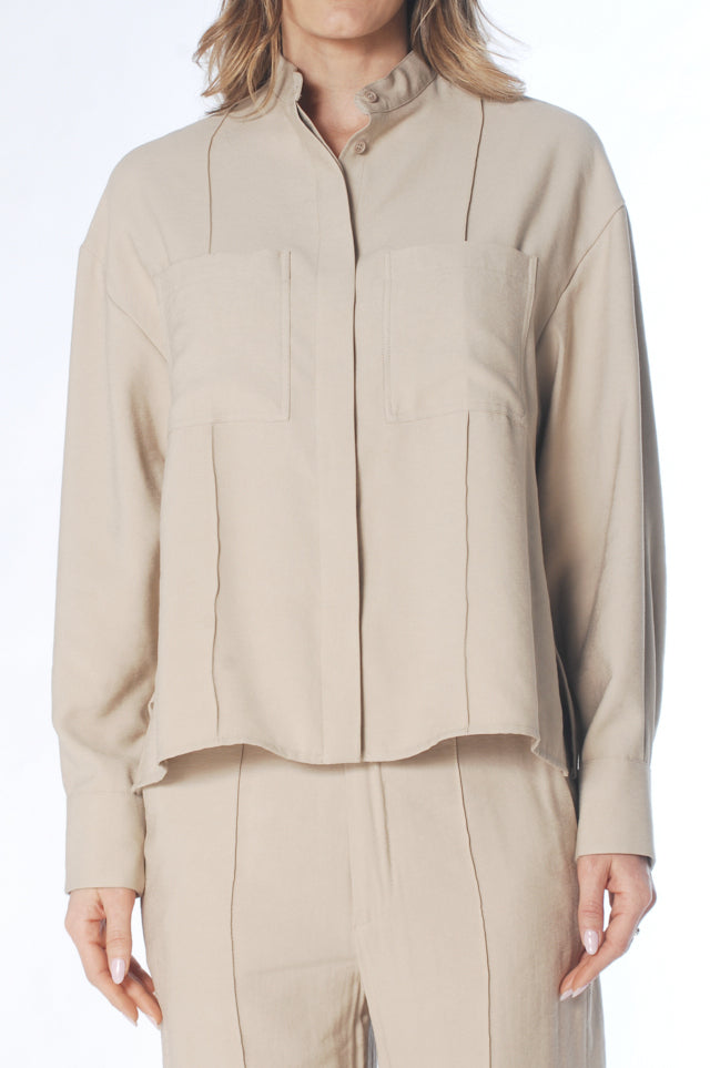 DONDUP CAMICIA Donna Collo Coreana-Lievito