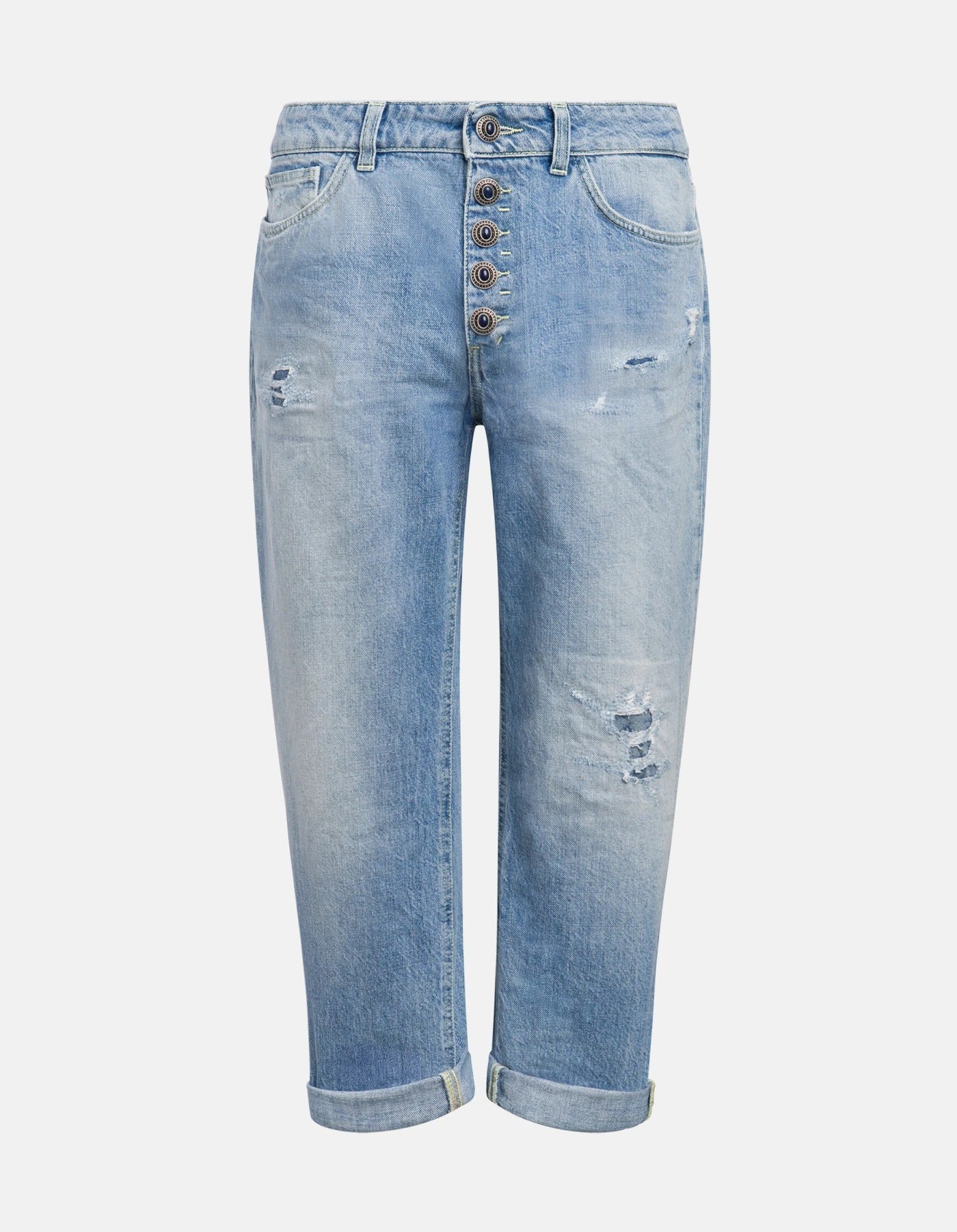 DONDUP JEANS Donna KOONS LOOSE-Blu