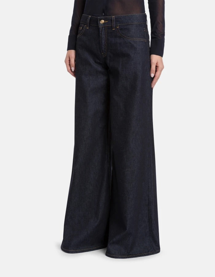 DONDUP Jeans Donna Marlen Wide Leg-Blu