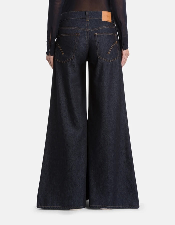 DONDUP Jeans Donna Marlen Wide Leg-Blu