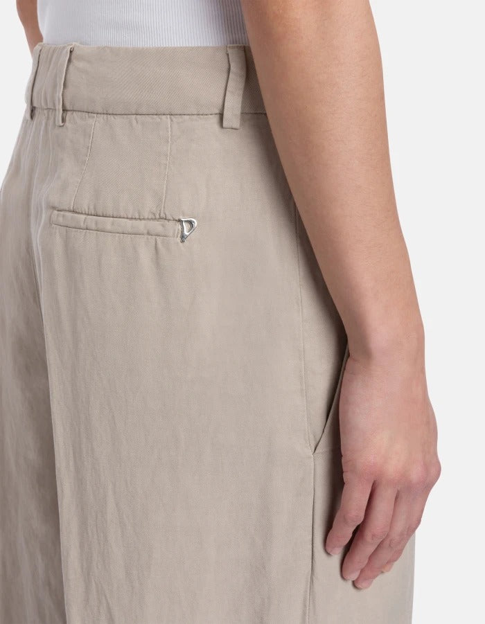DONDUP Pantalone Donna ELOISE Wide Leg-Lievito
