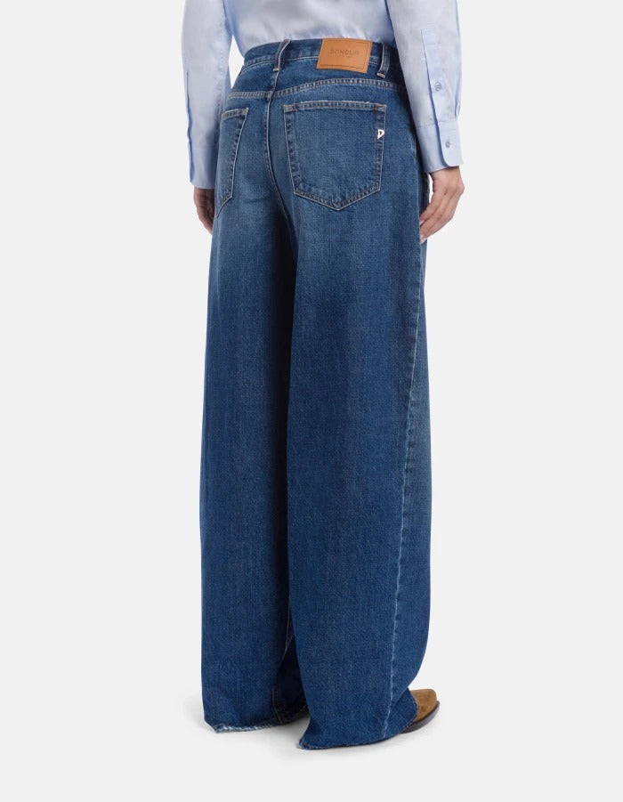 DONDUP JEANS Donna DAKOTA Loose-Blu