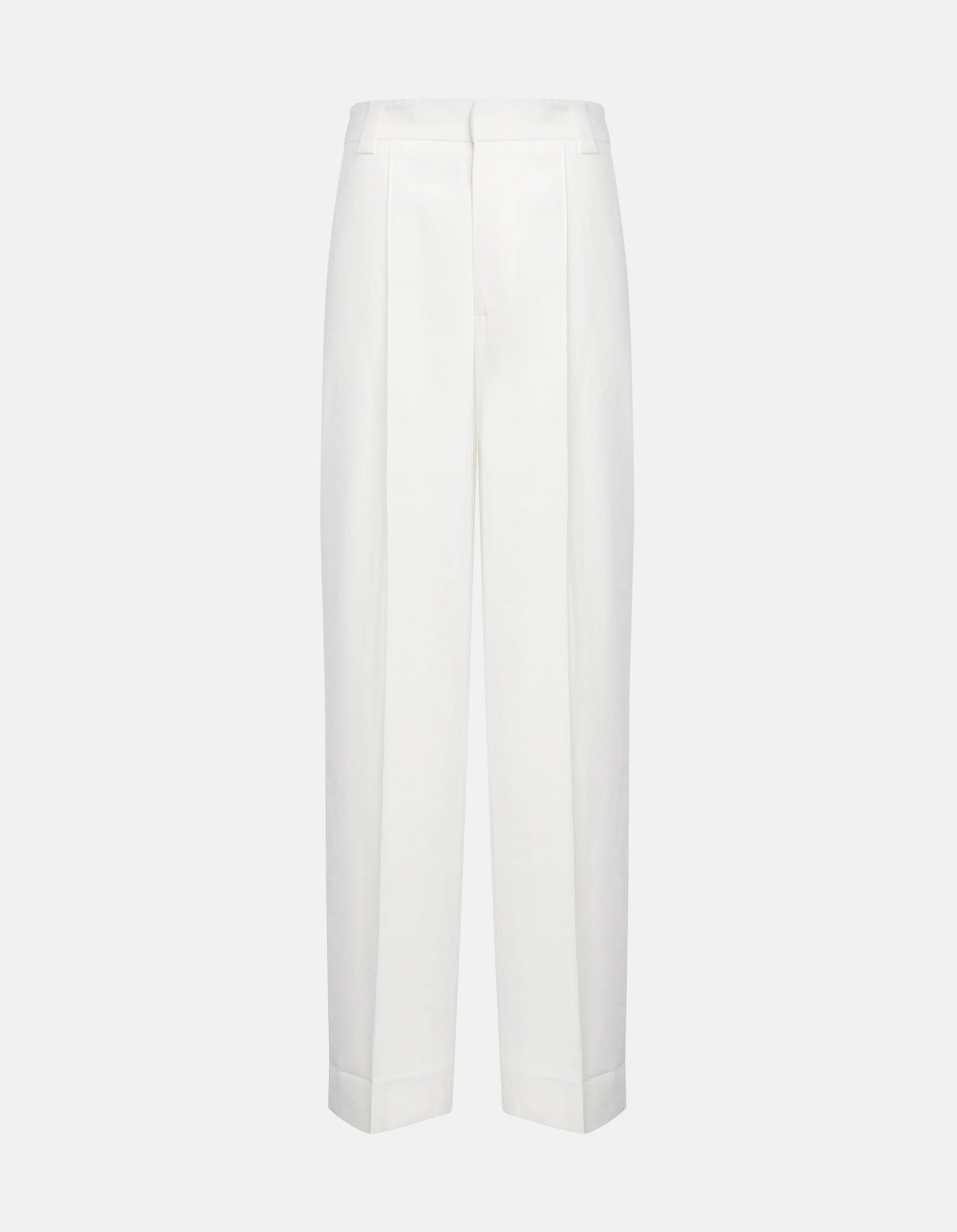 DONDUP PANTALONE DOnna ABBY Wide Leg-Bianco
