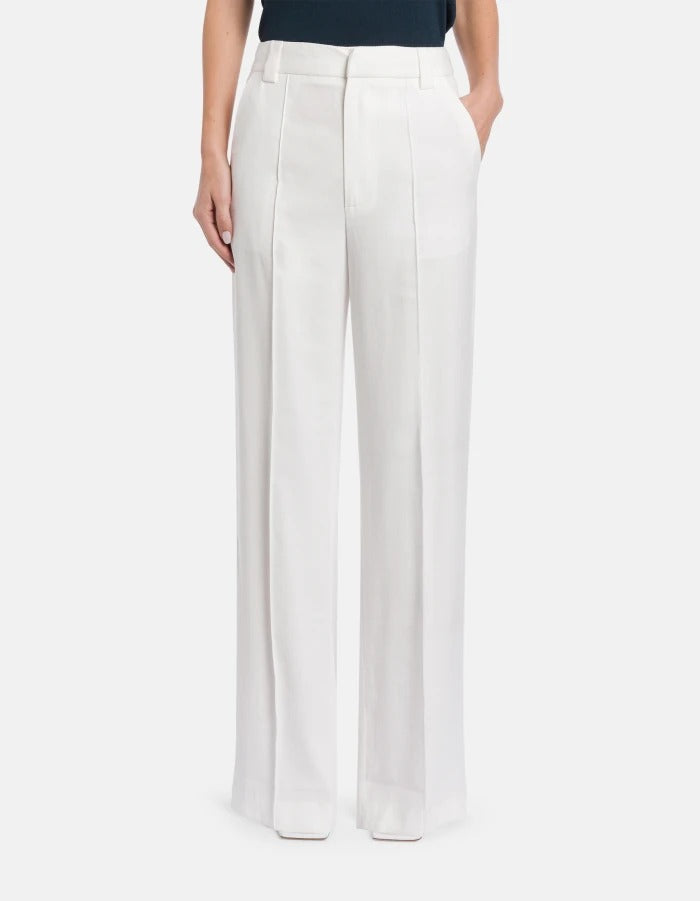DONDUP PANTALONE DOnna ABBY Wide Leg-Bianco
