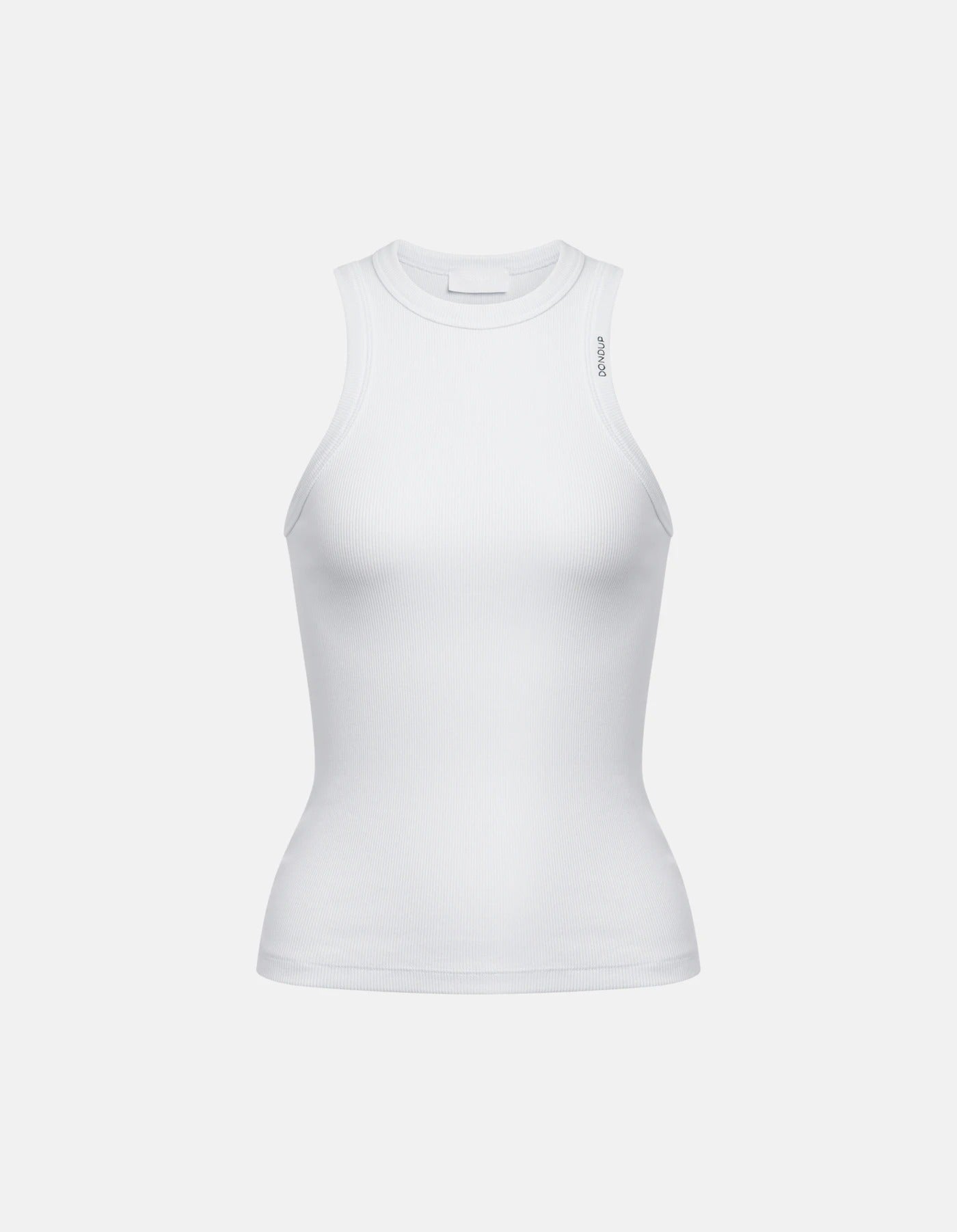 DONDUP Canotta Donna Costina Logo-Bianco