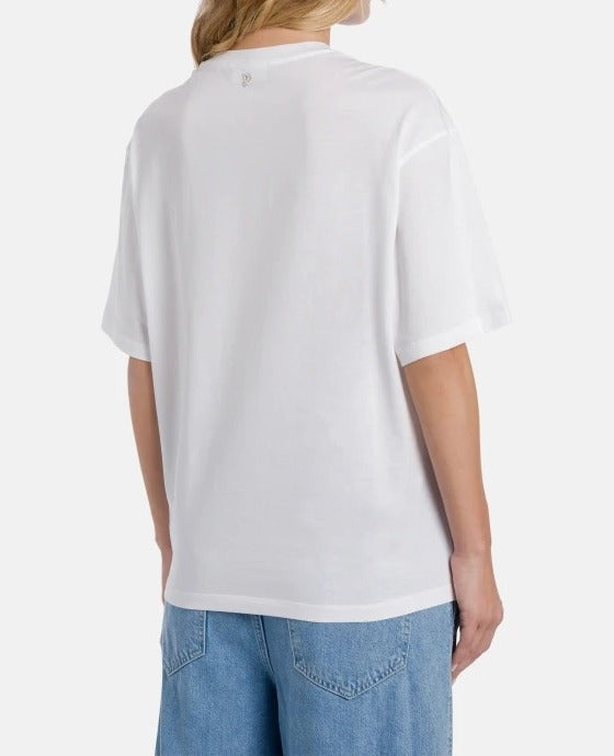 DONDUP T-Shirt Donna Jersey Regular-Bianco