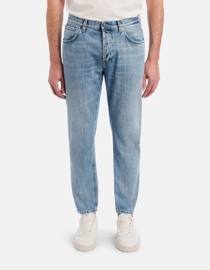 DONDUP Jeans Uomo Brighton Carrot-Blu