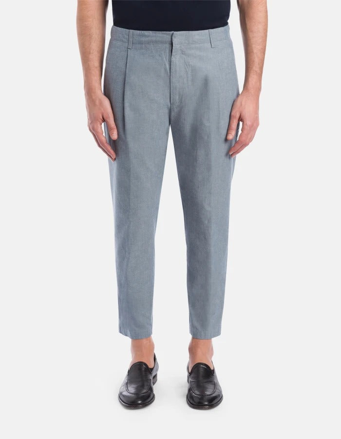 DONDUP Pantalone Uomo Ben Carrot-Azzurro