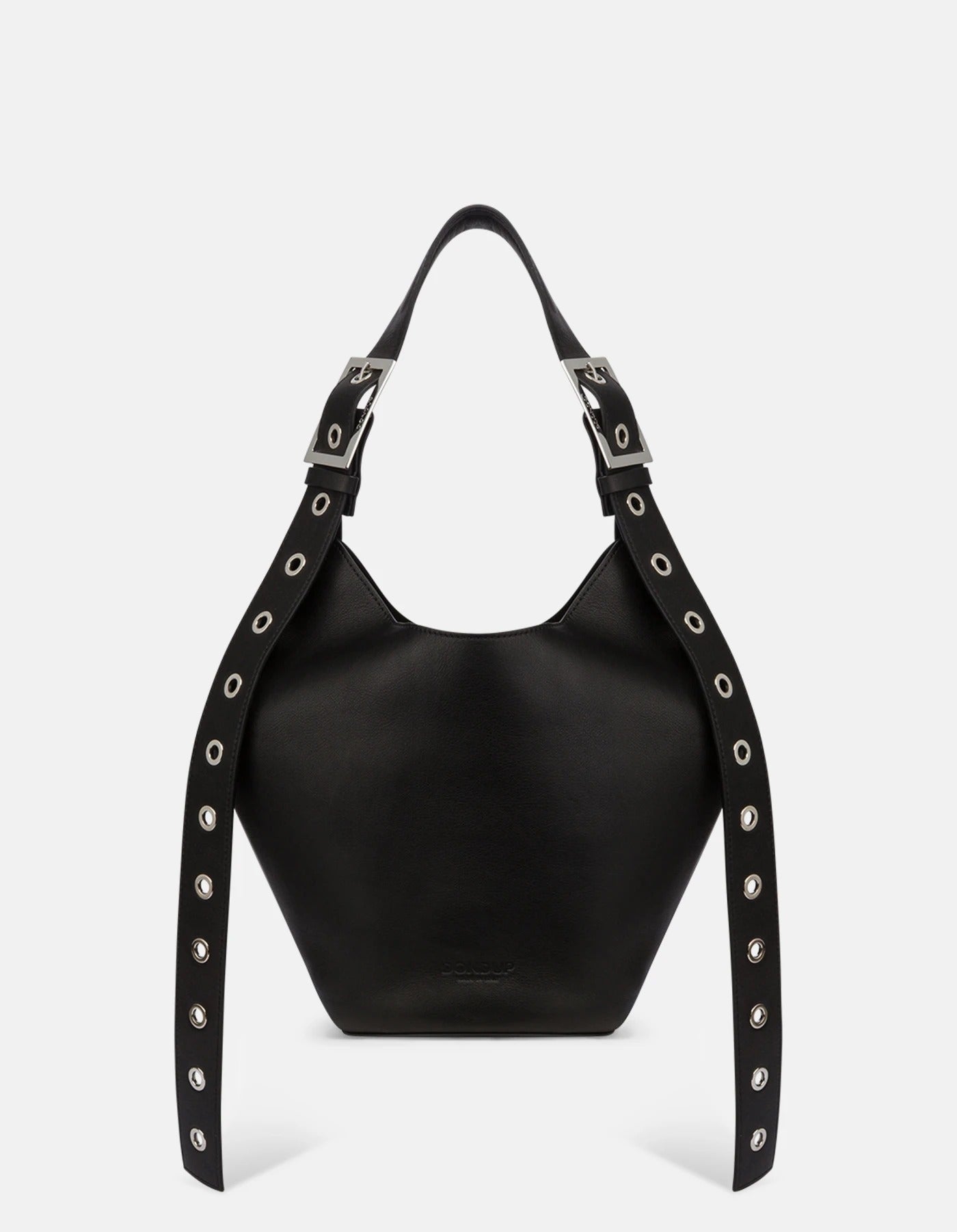 DONDUP Borsa SMALL HOBO Pelle-Nero