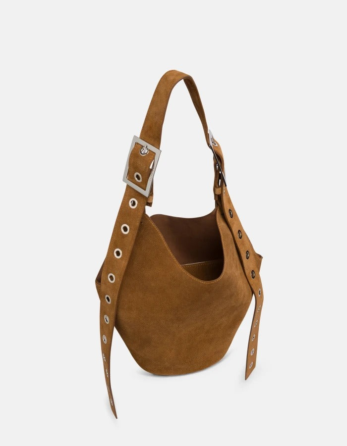 DONDUP Borsa SMALL HOBO Crosta-Nocciola