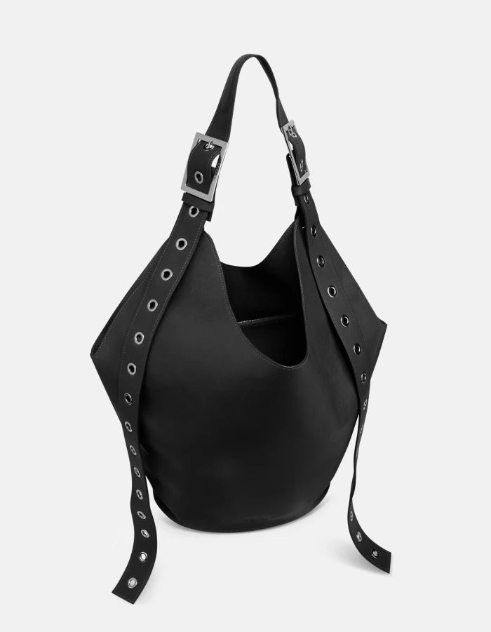 DONDUP Borsa BIG HOBO Pelle-Nero