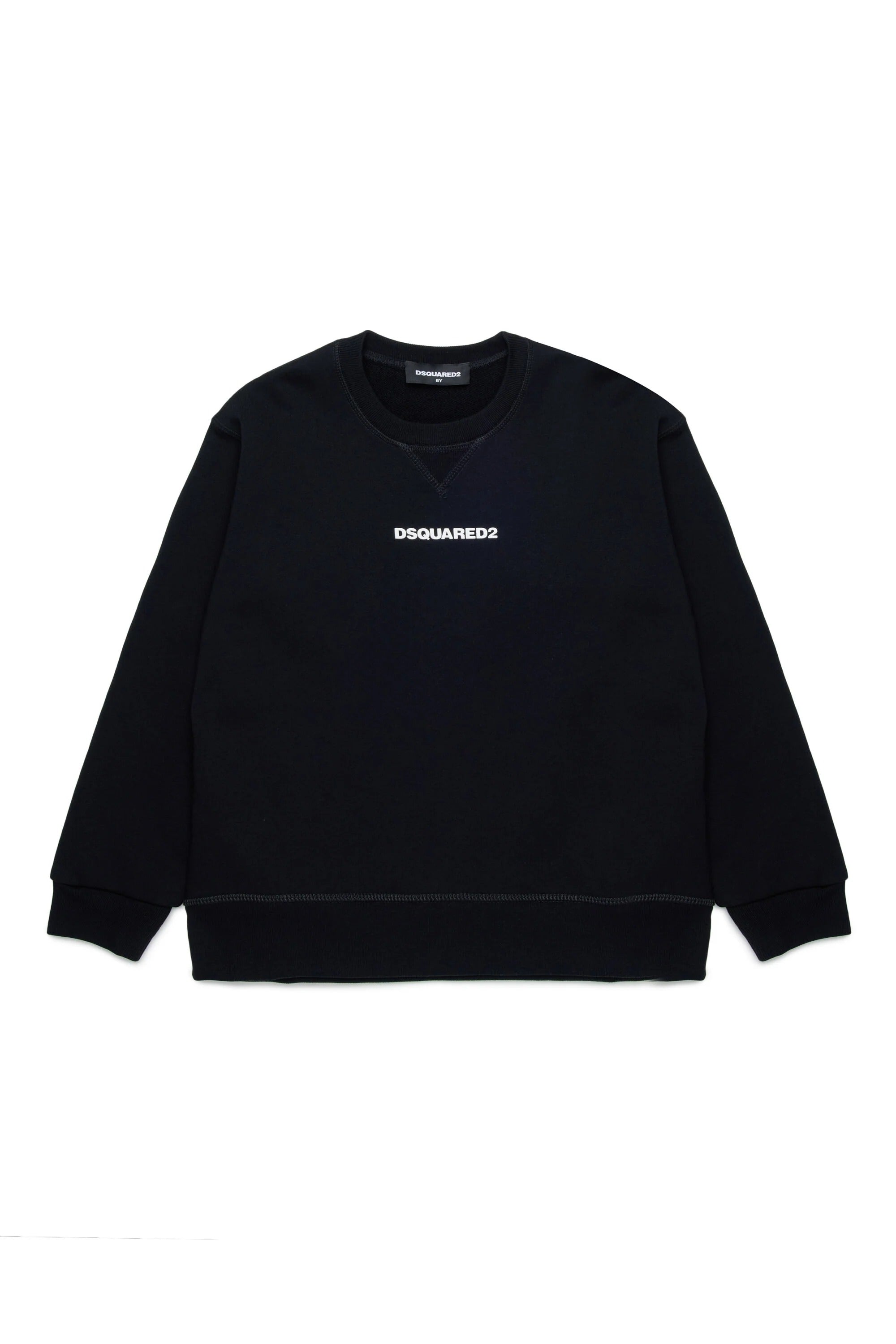 DSQUARED2 Felpa Junior Cotone Logo-Nero