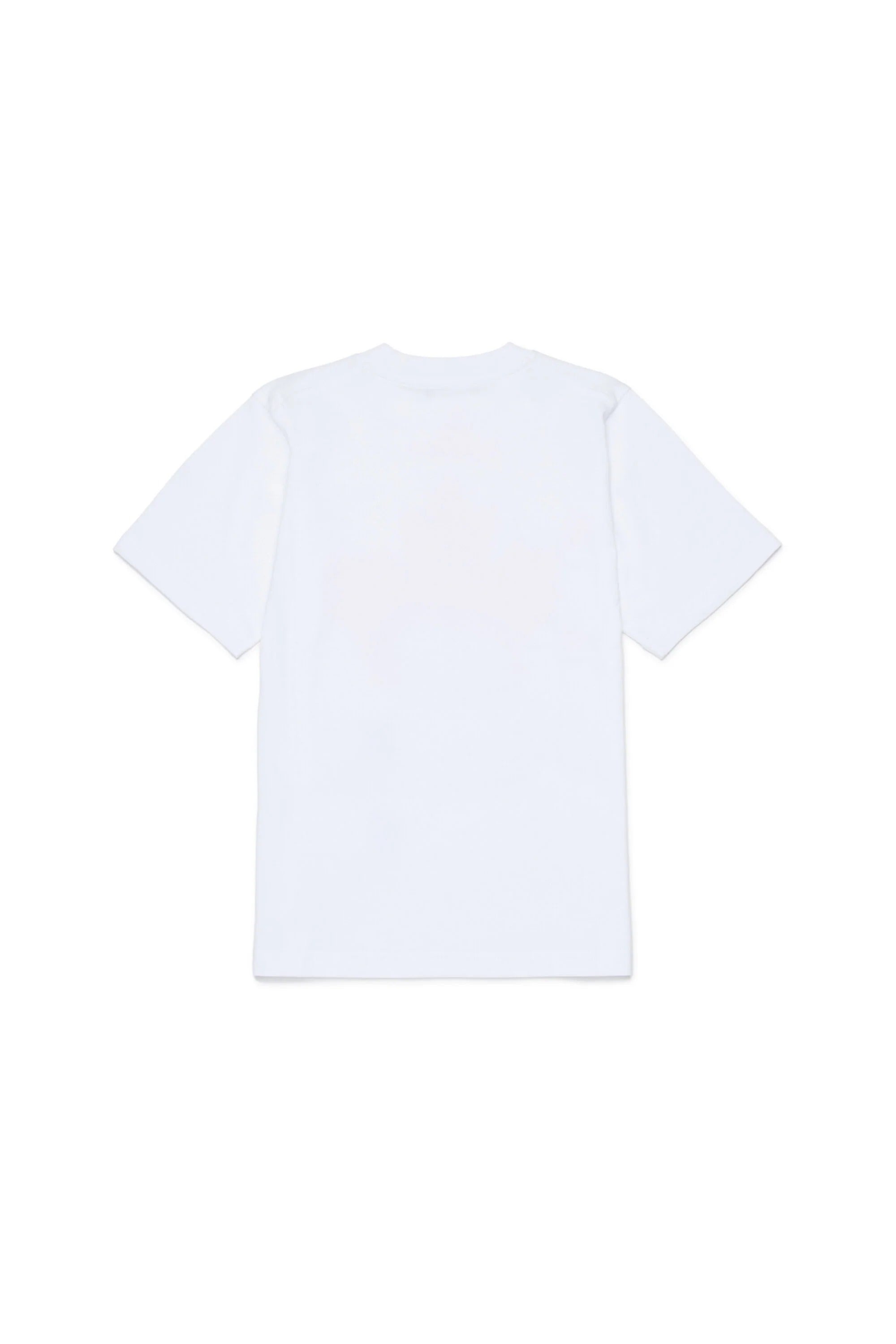 DSQUARED2 T-Shirt Junior Logo Foglia Acero-Bianco