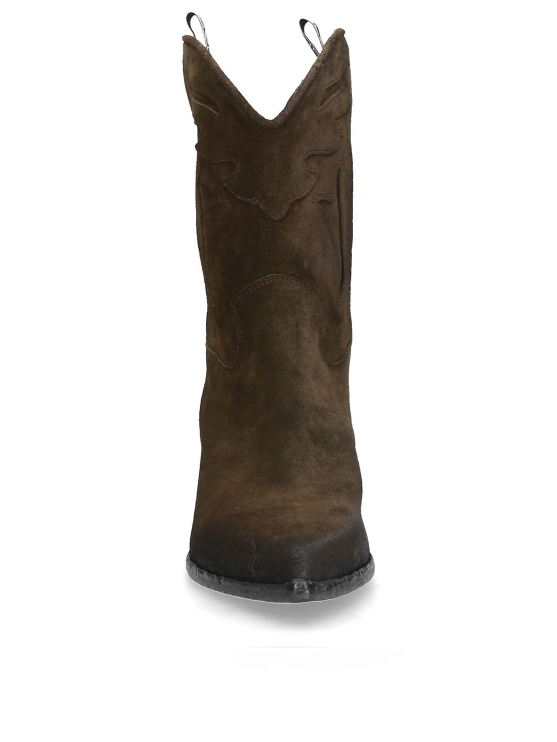 ELENA IACHI Stivale Texano Hombre Suede-Ebano