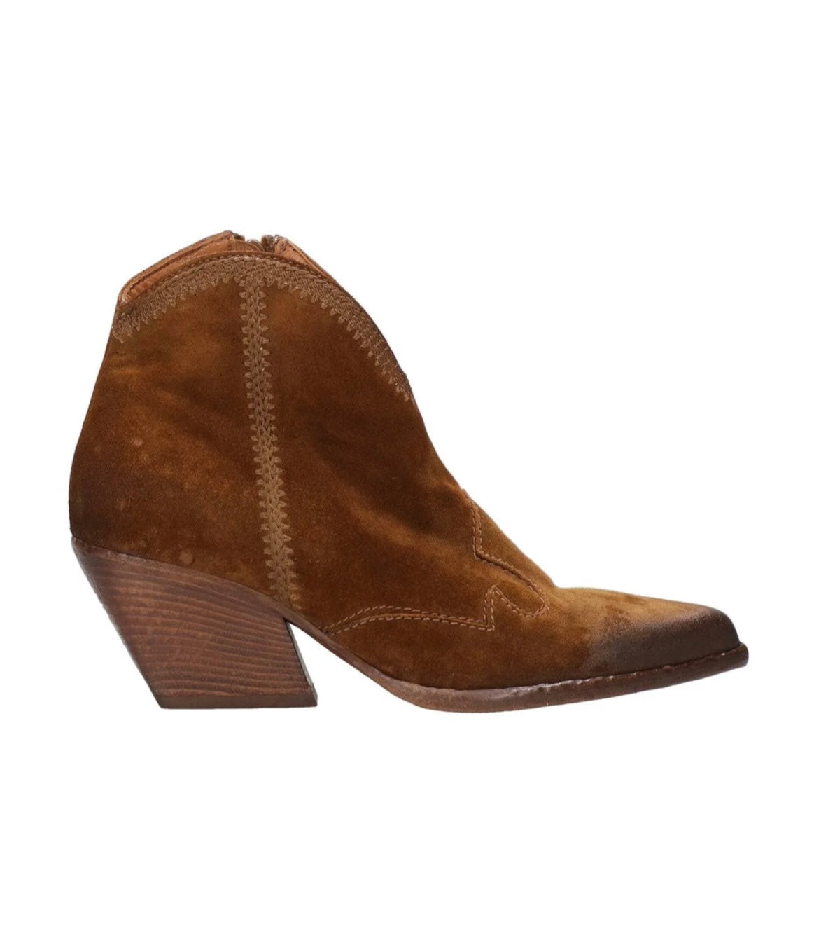 ELENA IACHI Tronchetto HOMBRE Suede-Cognac
