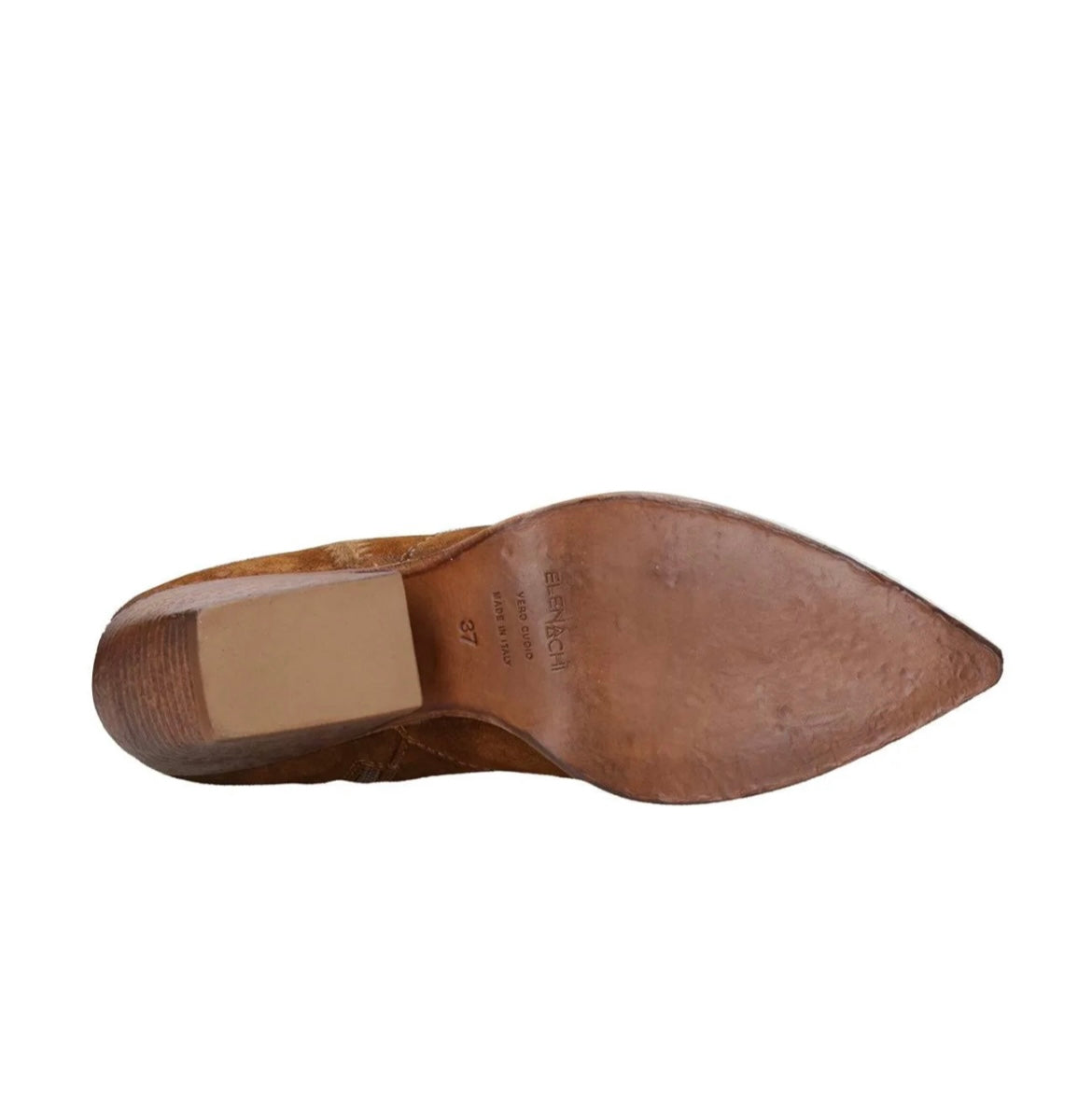 ELENA IACHI Tronchetto HOMBRE Suede-Cognac