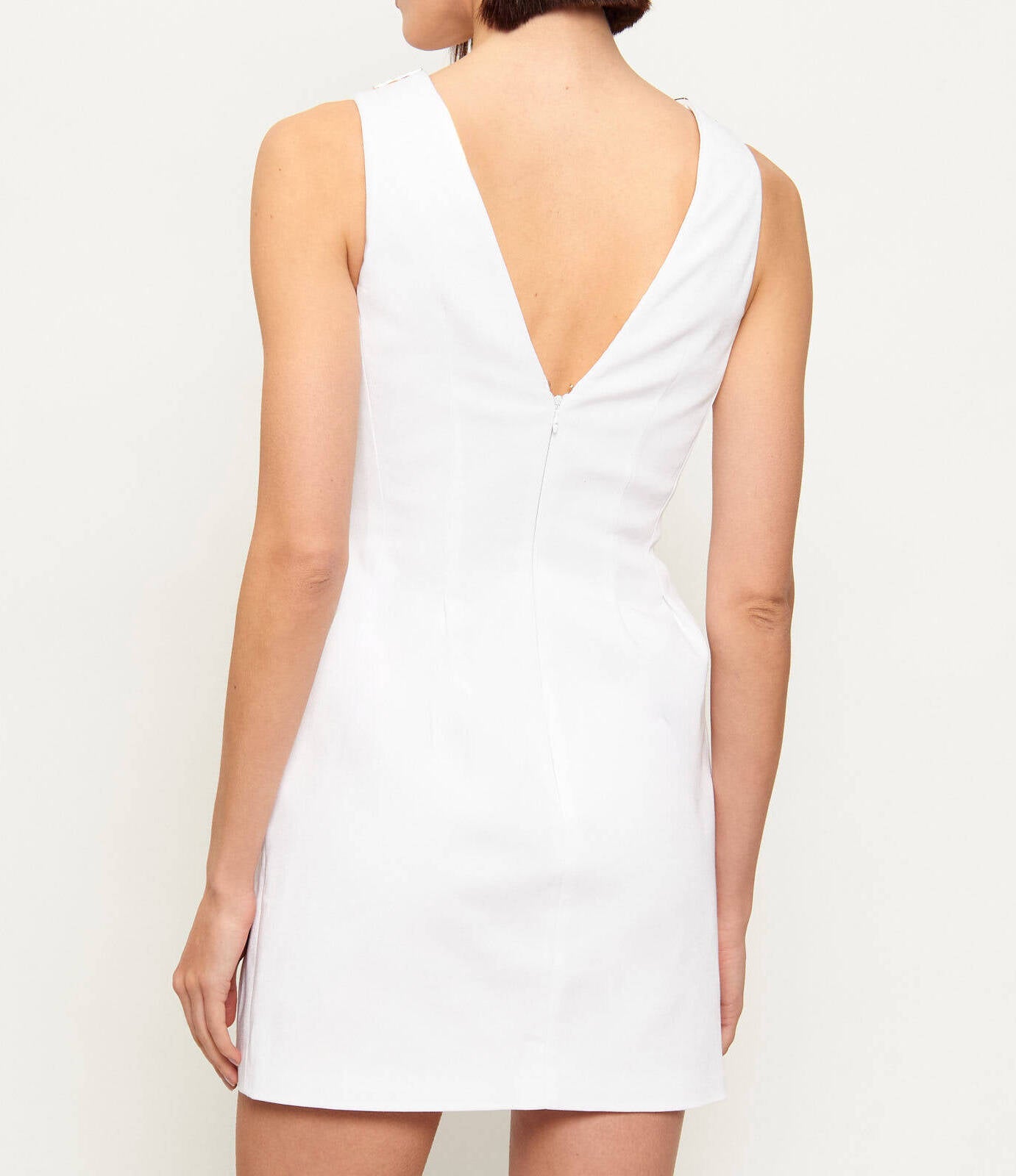 ELISABETTA FRANCHI Abito Corto Gabardina-Avorio