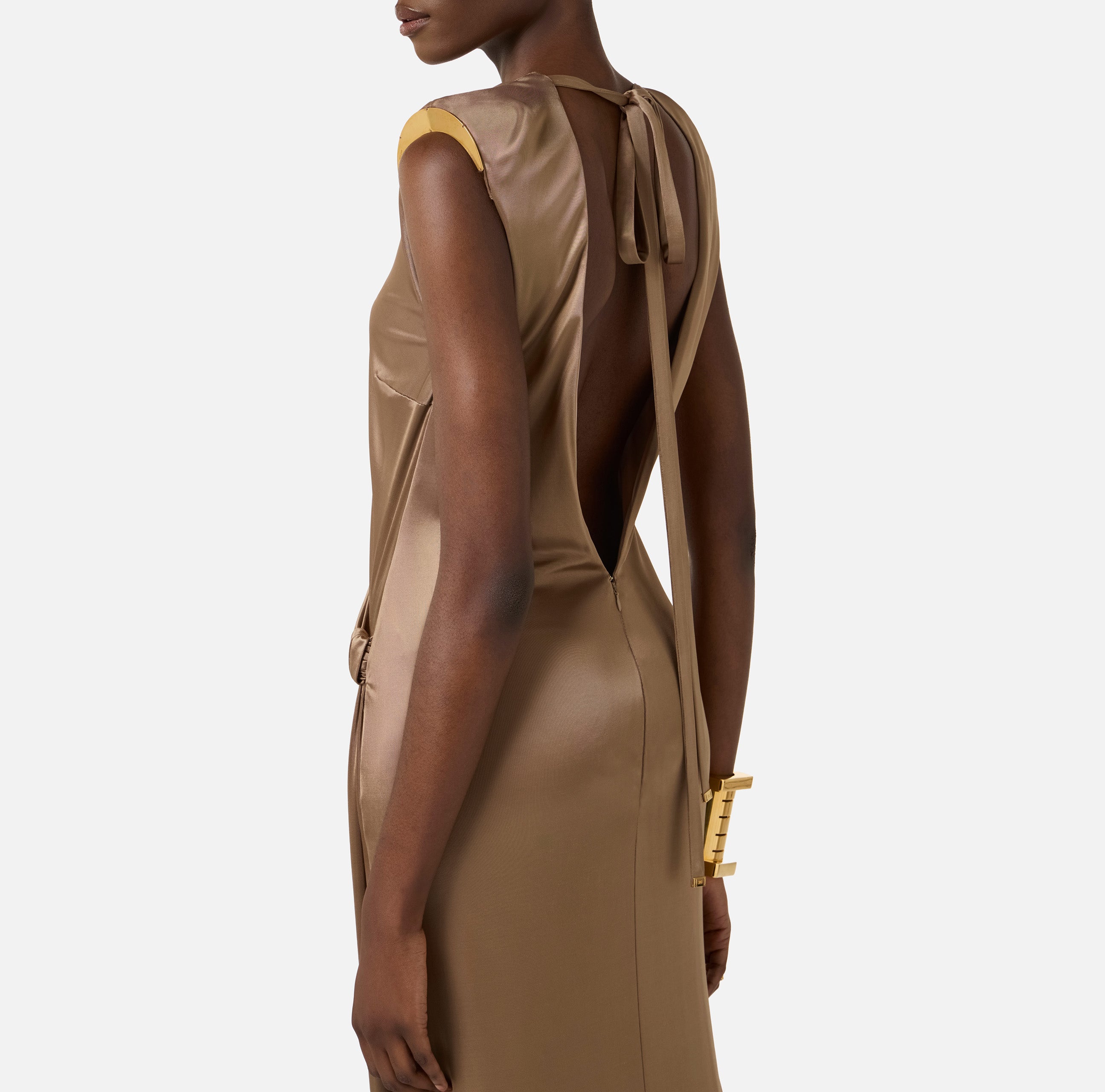 ELISABETTA FRANCHI Abito Red Carpet Viscosa-Argilla