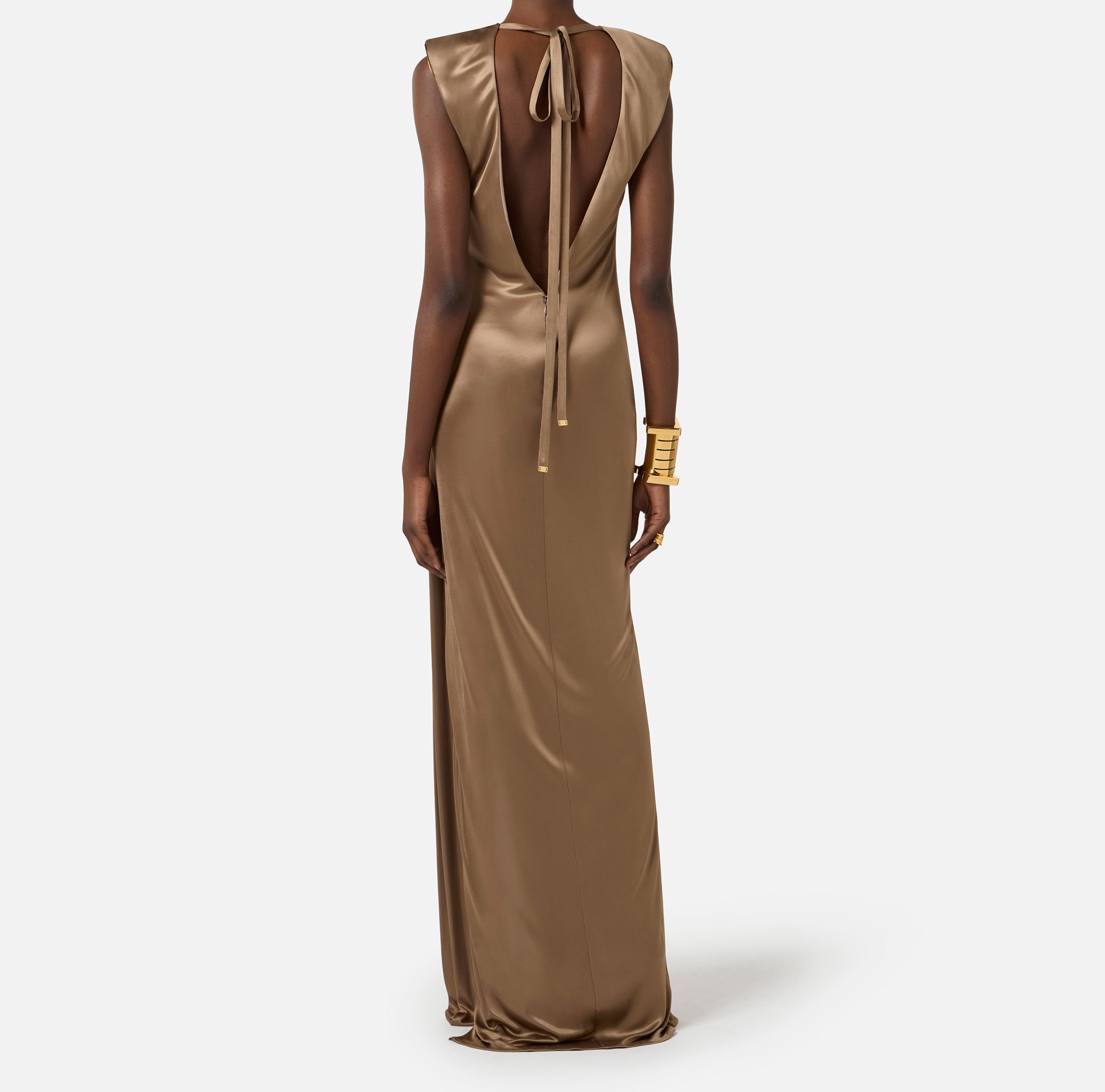 ELISABETTA FRANCHI Abito Red Carpet Viscosa-Argilla