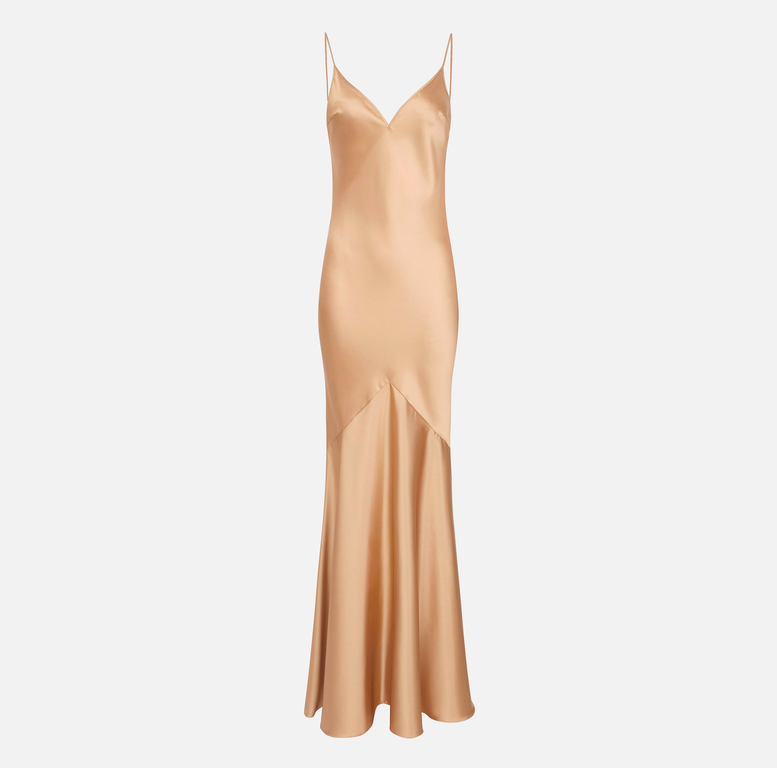 ELISABETTA FRANCHI Abito Red Carpet Raso Traingolo-Suede