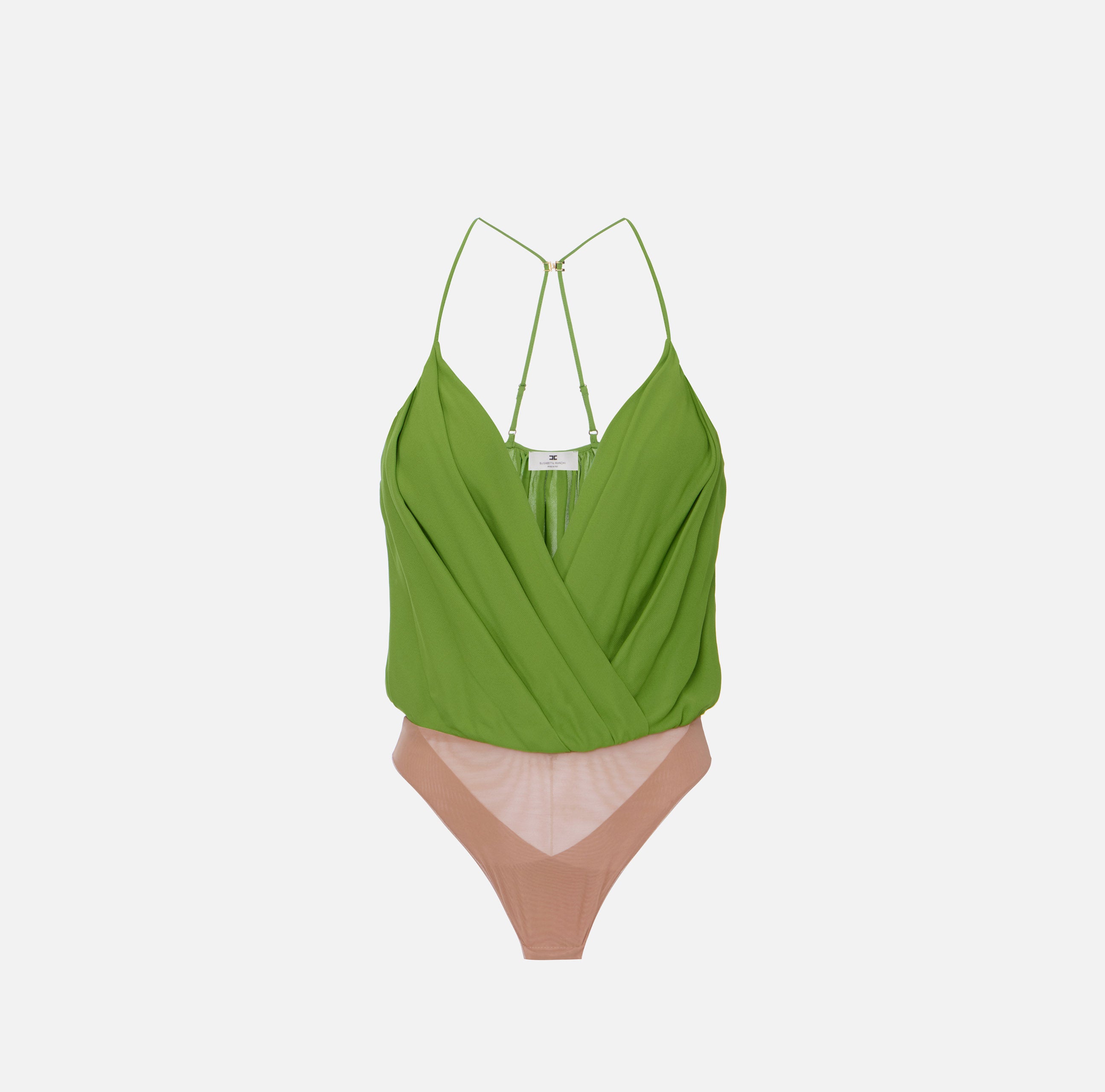 ELISABETTA FRANCHI Body Georgette Viscosa-Aloe