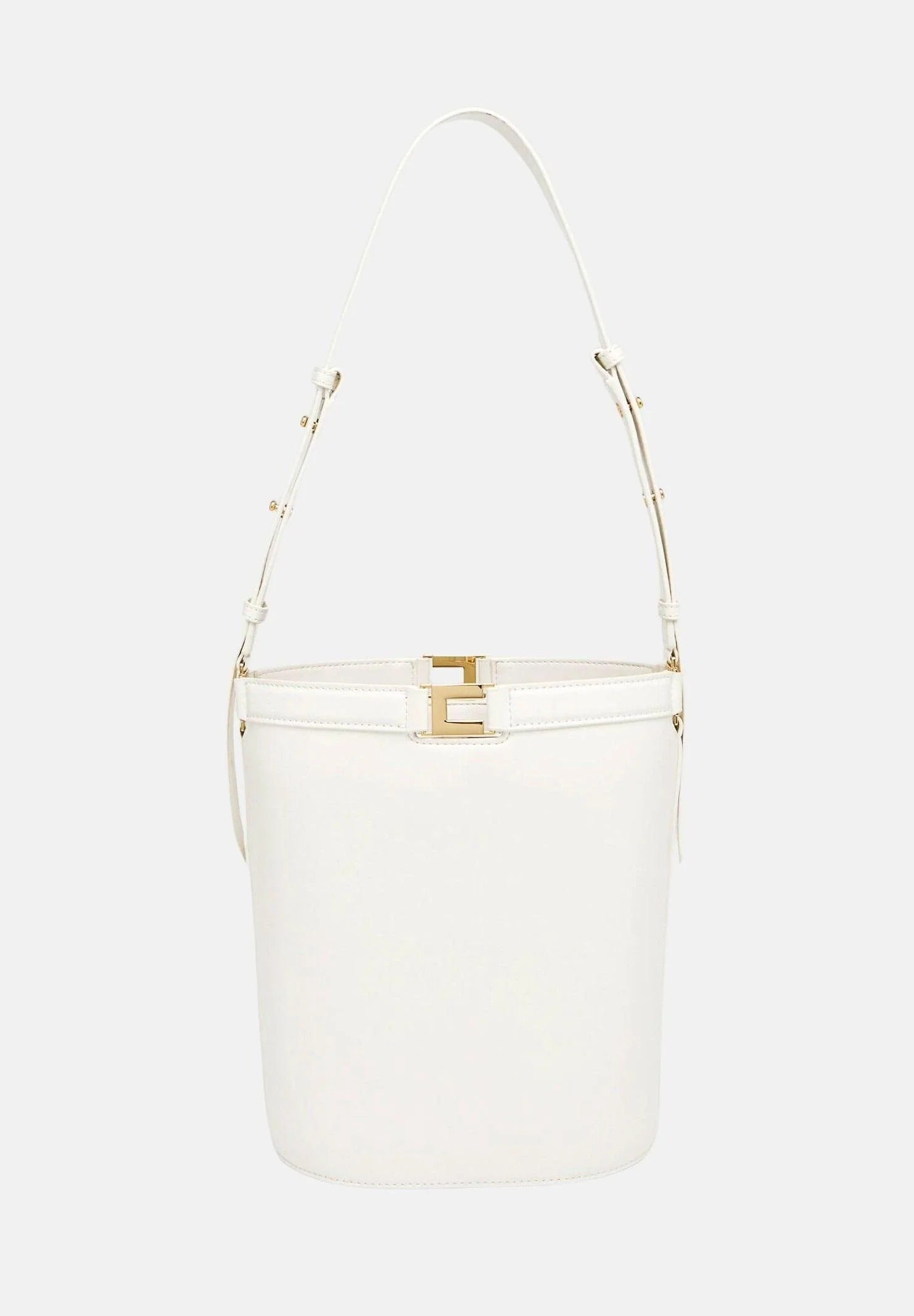 ELISABETTA FRANCHI Borsa Secchiello Ecopelle Naplak-Burro