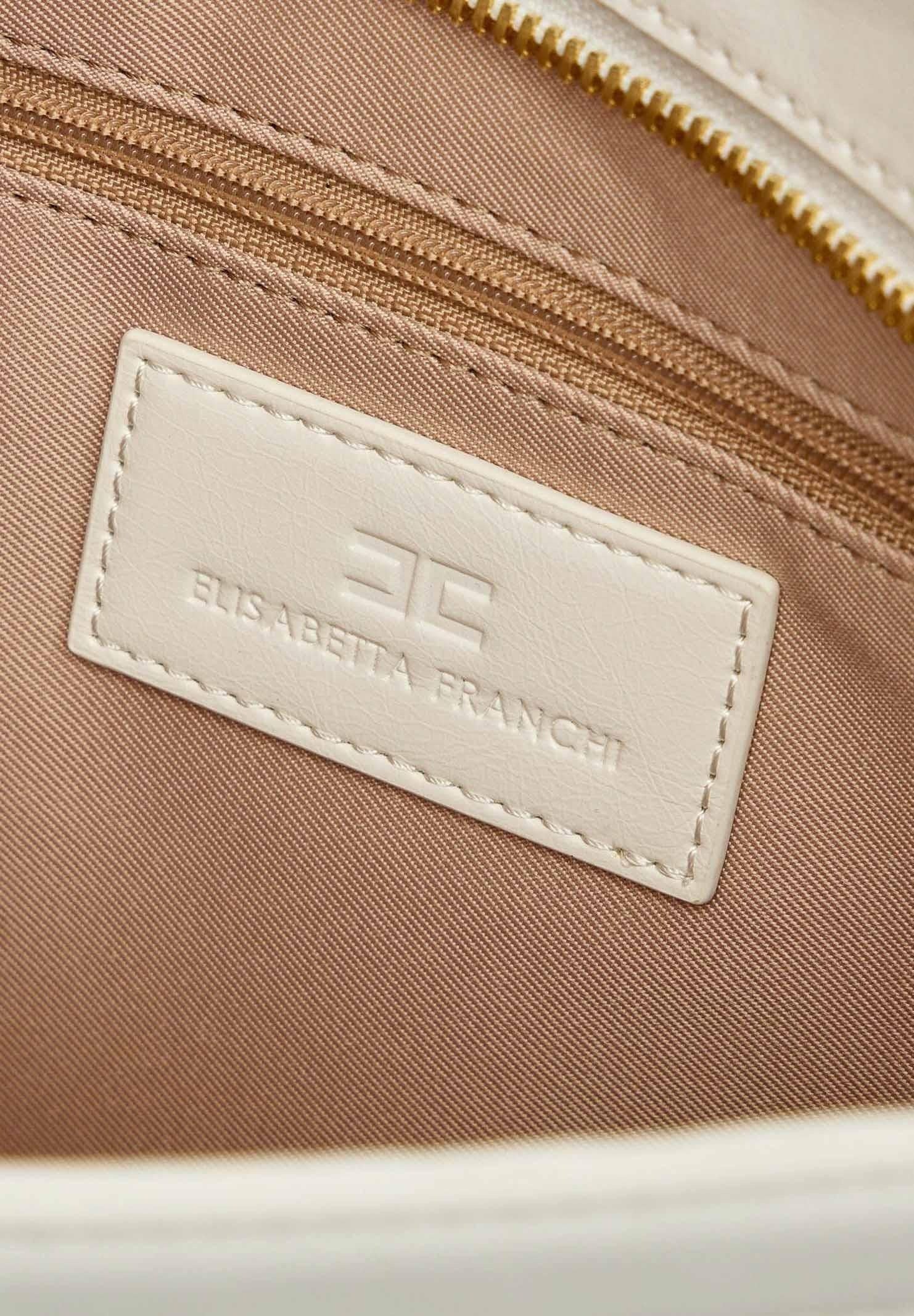 ELISABETTA FRANCHI Borsa Busta Ecopelle Naplak-Burro