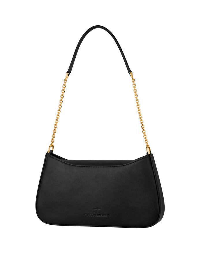 ELISABETTA FRANCHI Borsa a Spalla Ecopelle Logo-Nero