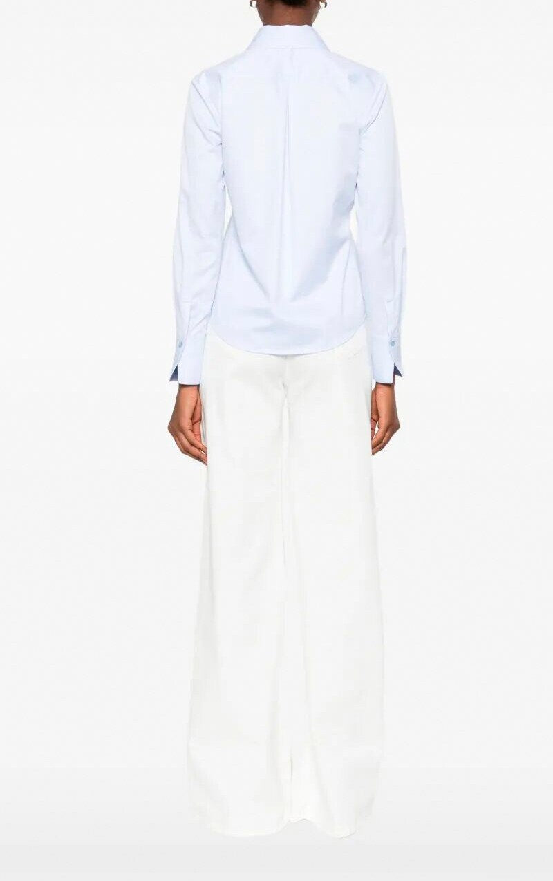 ELISABETTA FRANCHI Camicia Cotone Cut-Out-Oxford