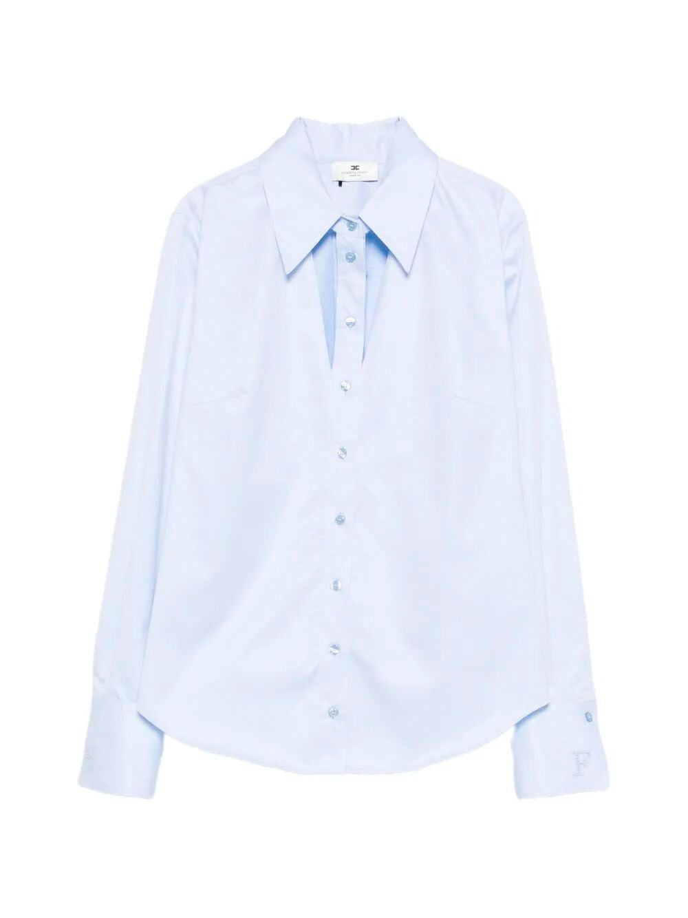 ELISABETTA FRANCHI Camicia Cotone Cut-Out-Oxford