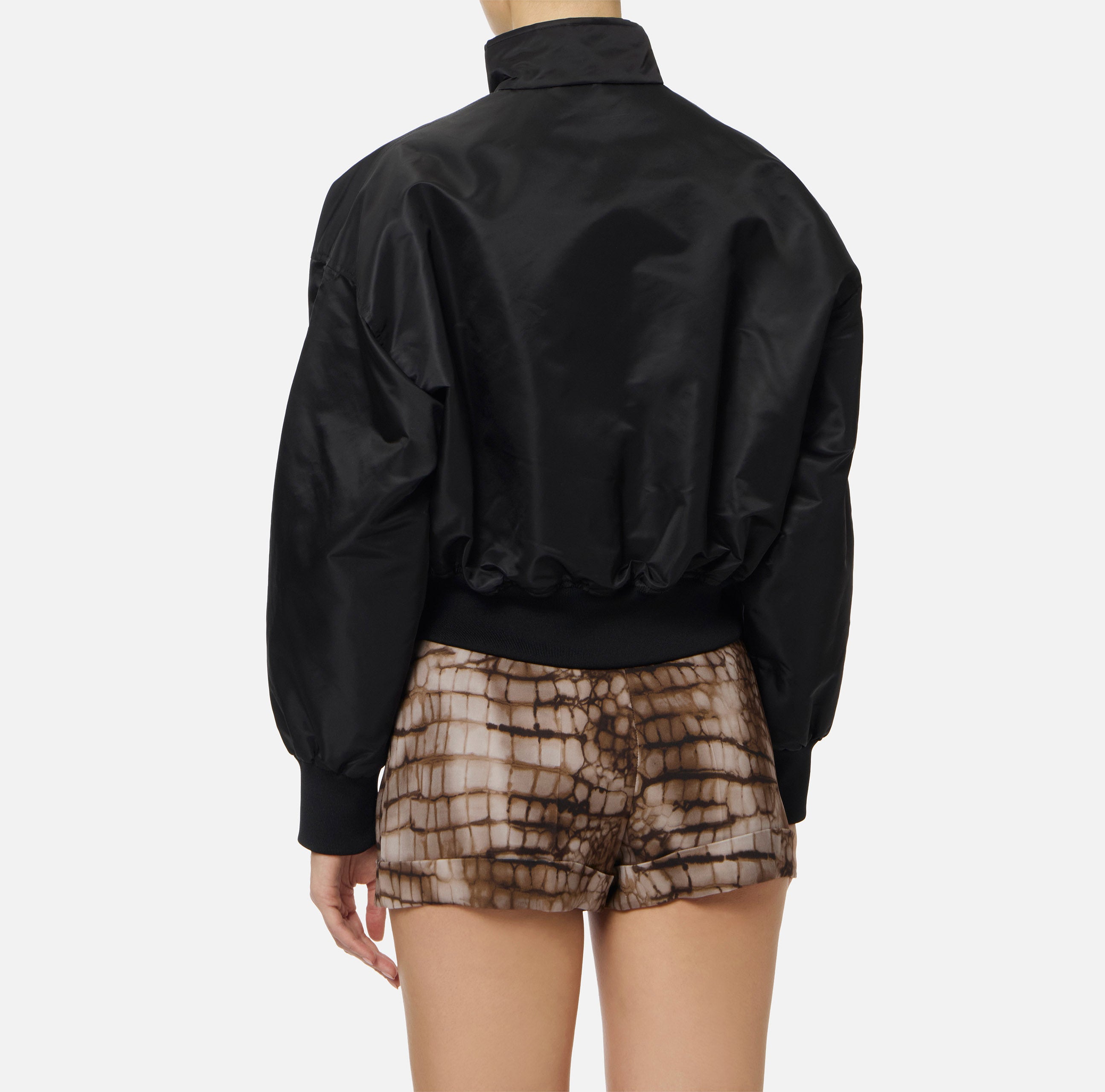 ELISABETTA FRANCHI Giubbotto Bomber Nylon-Nero