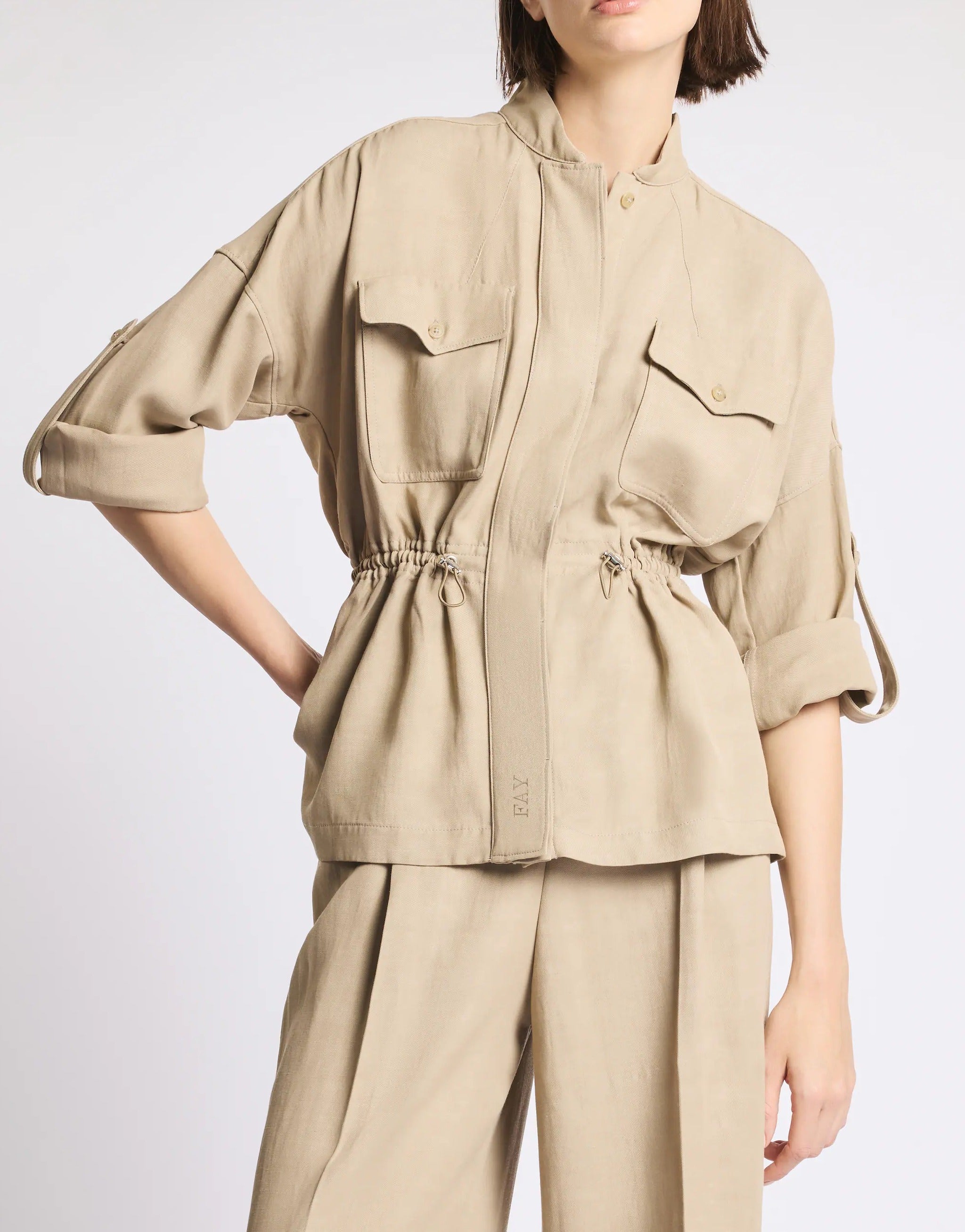 FAY Giacca Donna SAHARIANA-Beige