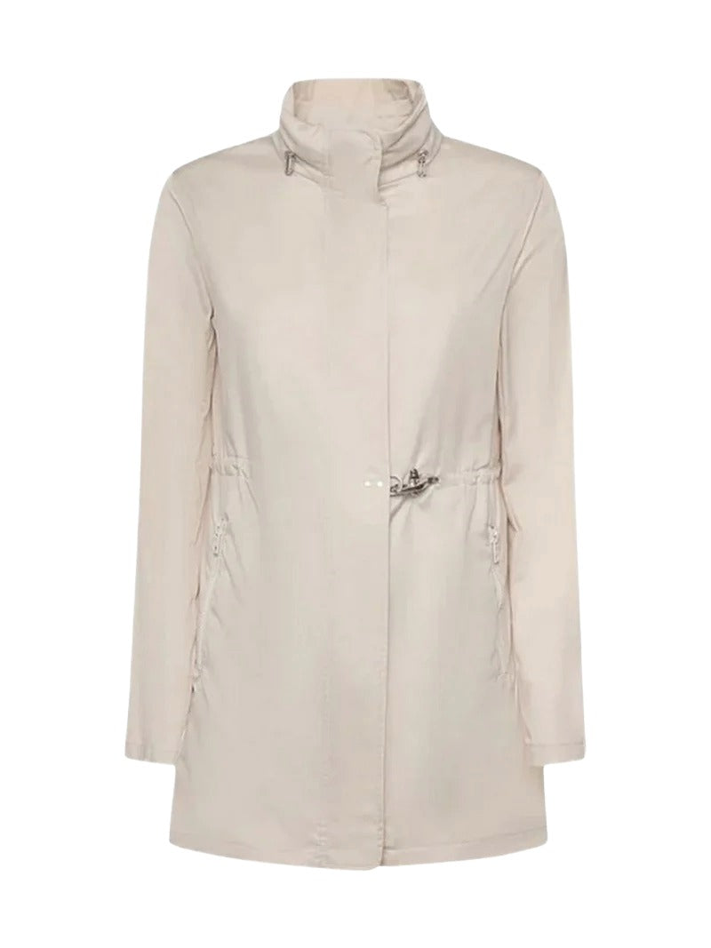 FAY Cappotto Donna Virginia Tessuto Tecnico-Crema