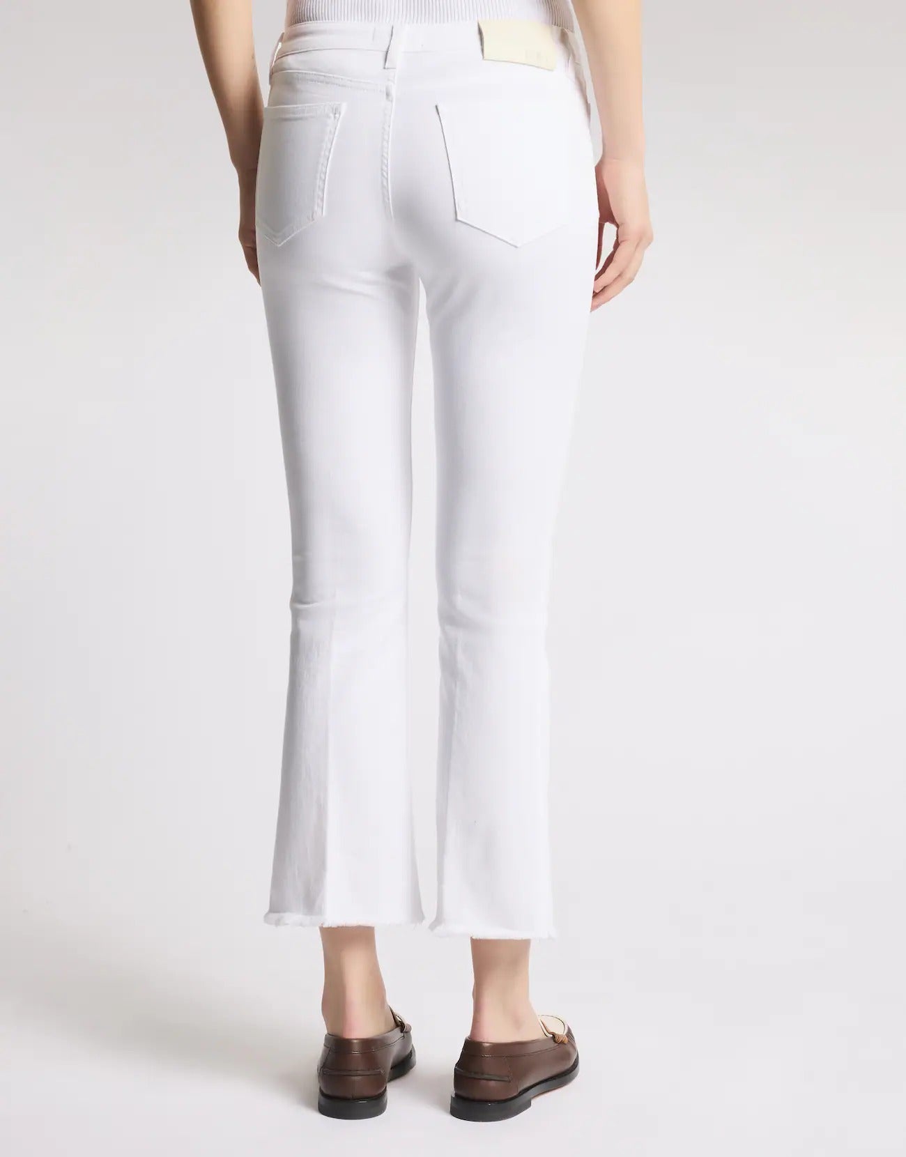 FAY Pantalone Donna Trombetta 5 Tasche-Bianco