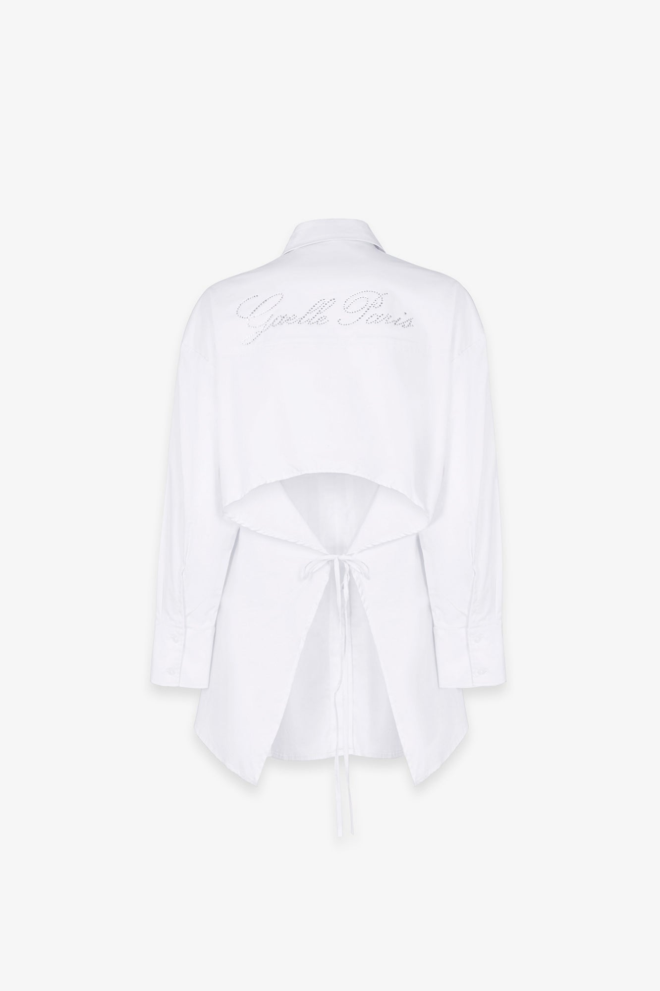 GAELLE PARIS Camicia Donna Popeline Apertura Retro-Bianco Ottico