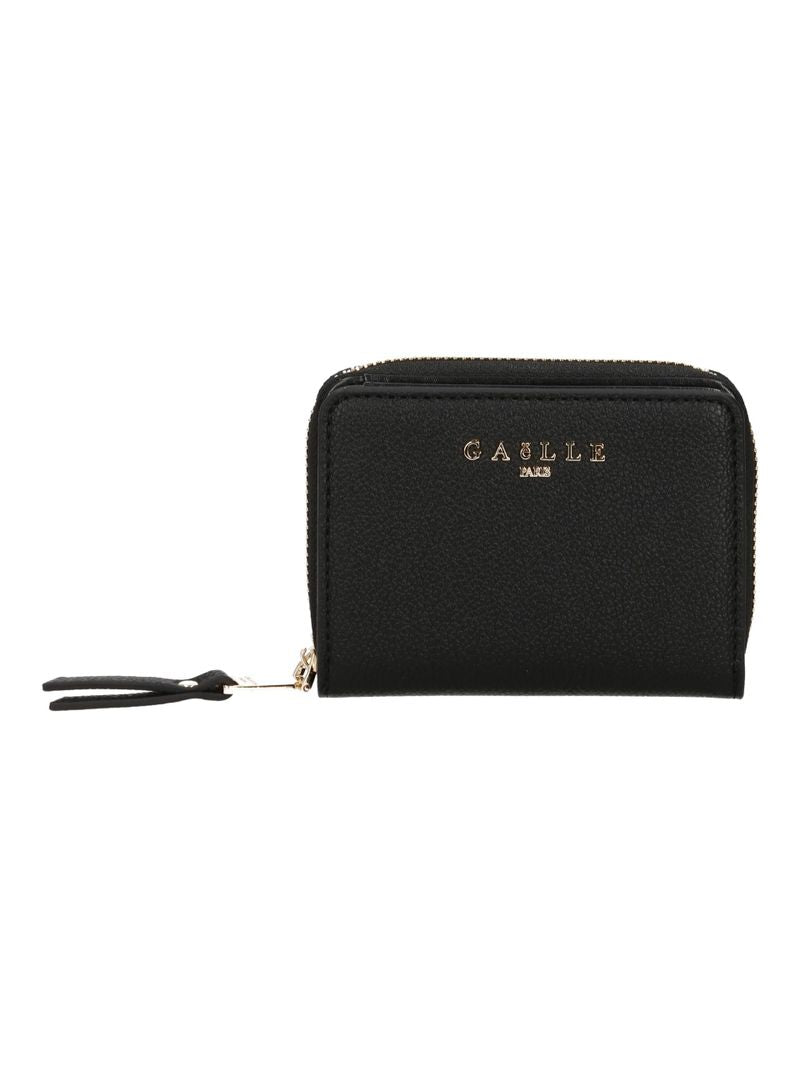 GAELLE PARIS Portafoglio Mini Zip Around Essential-Nero