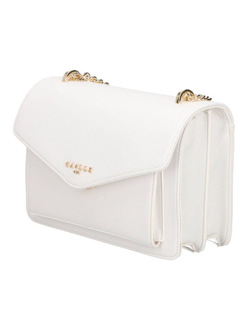 GAELLE PARIS Borsa Regular Shoulder Strap Essential-Bianco