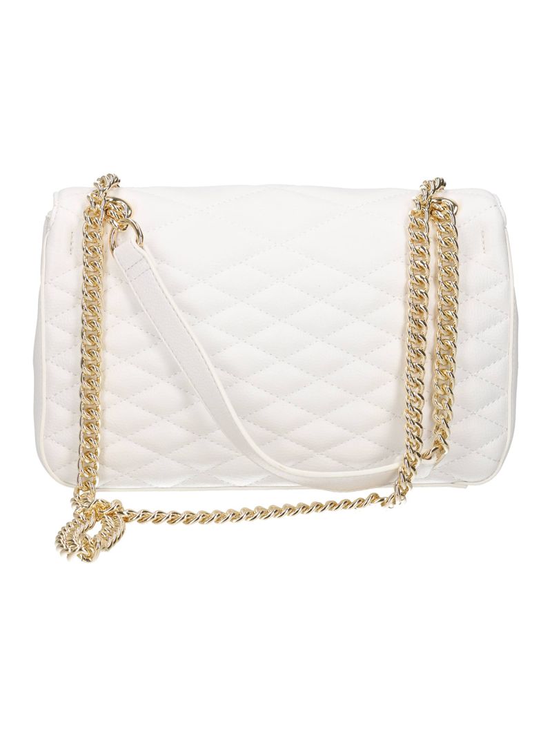 GAELLE PARIS Borsa Regular Shoulder Strap Metal Logo-Bianco