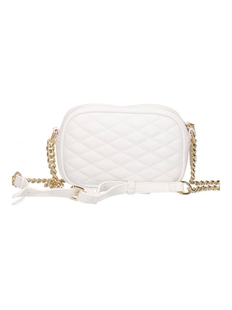 GAELLE PARIS Borsa Mini Camera Bag Metal Logo-Bianco