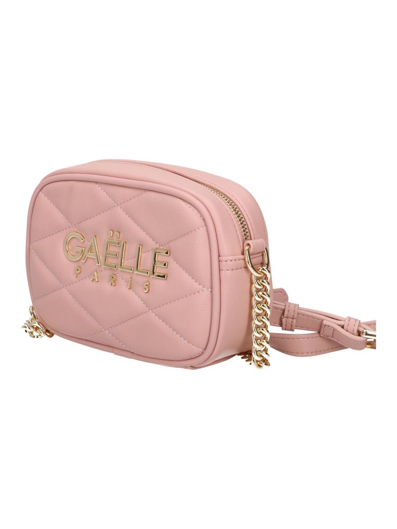 GAELLE PARIS Borsa Mini Camera Bag Metal Logo-Rosa