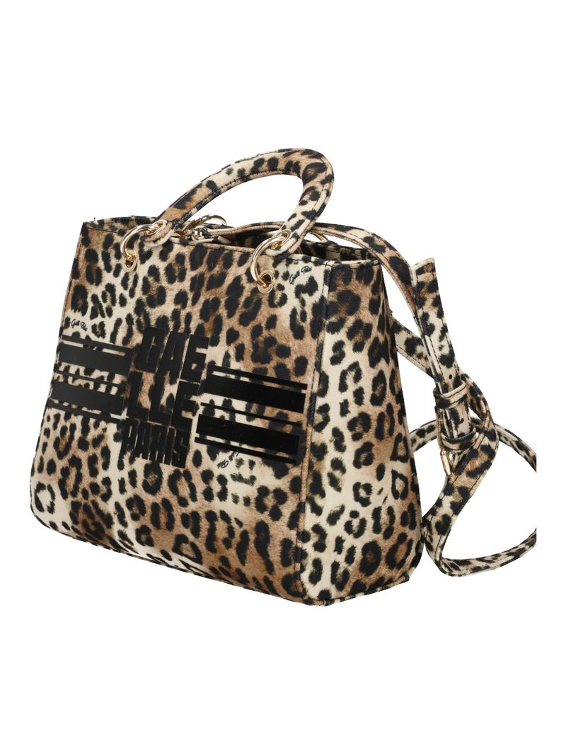 GAELLE PARIS Borsa MINI TOTE Banda Logo-Maculato